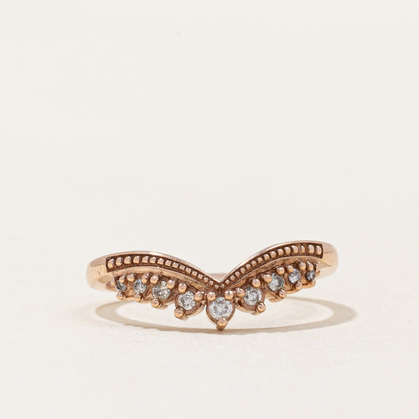 Diamond Chevron Ring | 0.08ctw | SZ 5.75 |