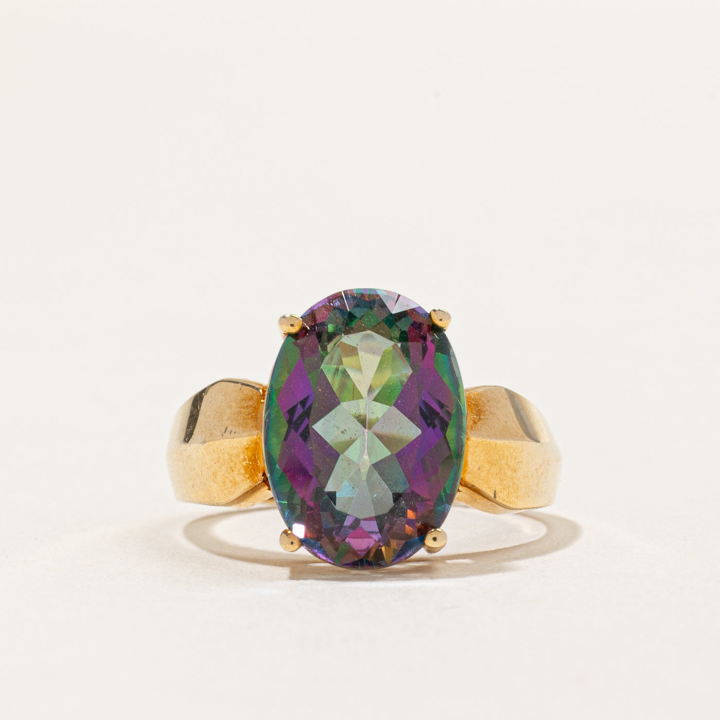 Mystic Topaz Cocktail Ring | 5.80ct | SZ 8 |