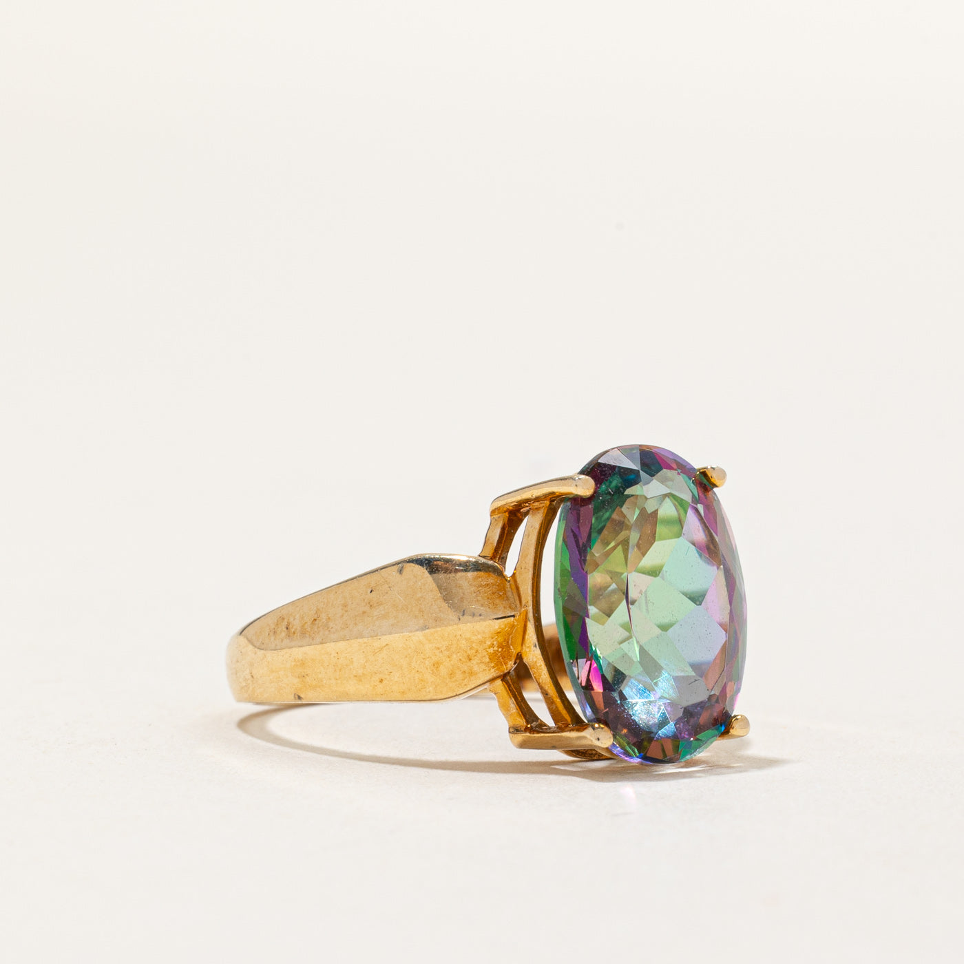 Mystic Topaz Cocktail Ring | 5.80ct | SZ 8 |