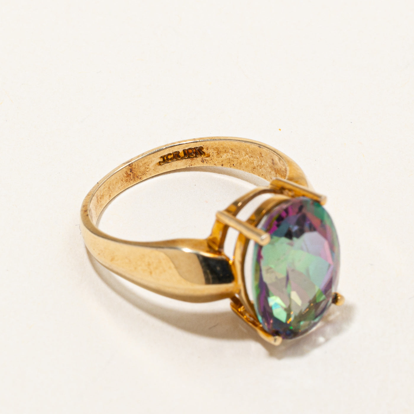 Mystic Topaz Cocktail Ring | 5.80ct | SZ 8 |