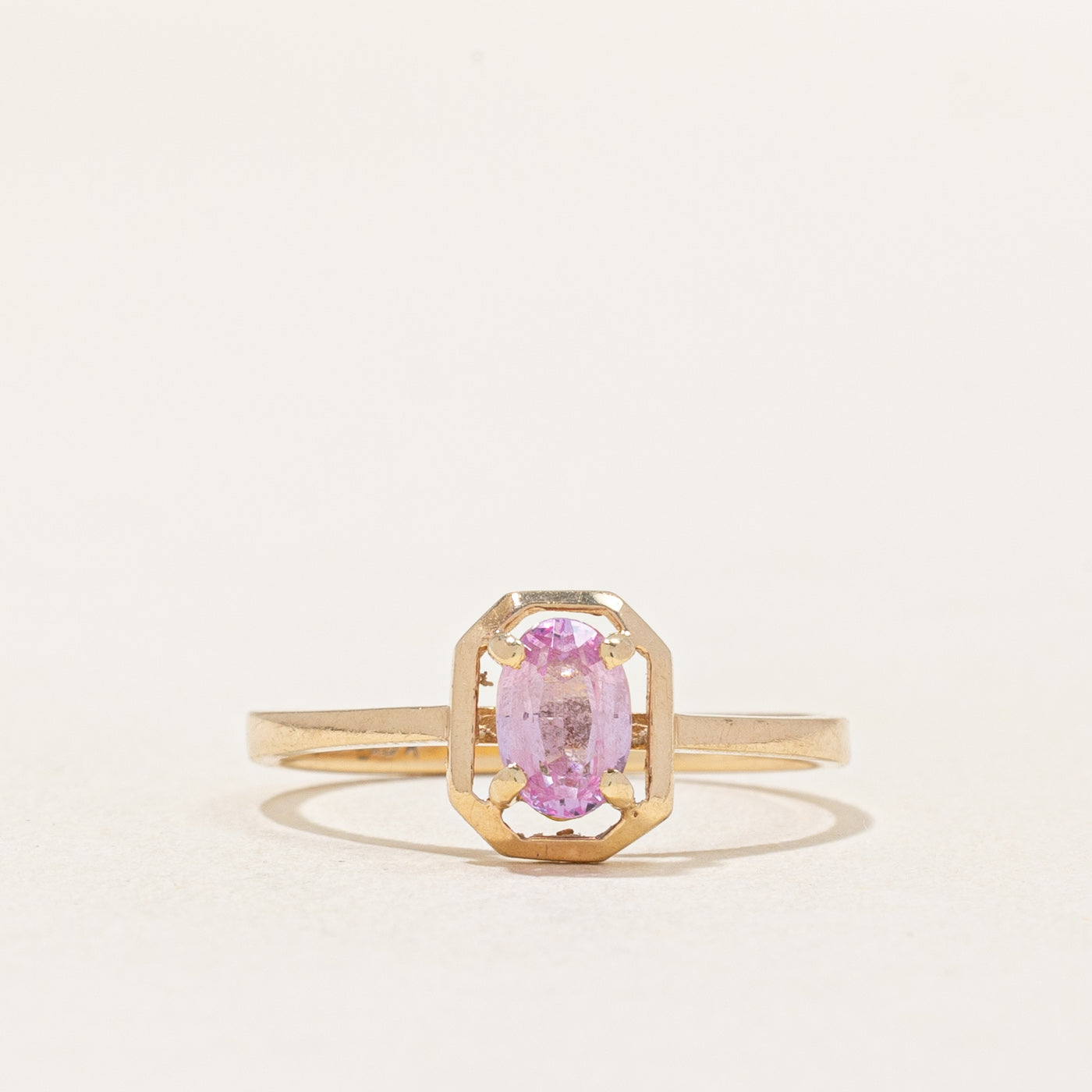 Synthetic Pink Sapphire Ring | 0.50ct | SZ 6.25 |