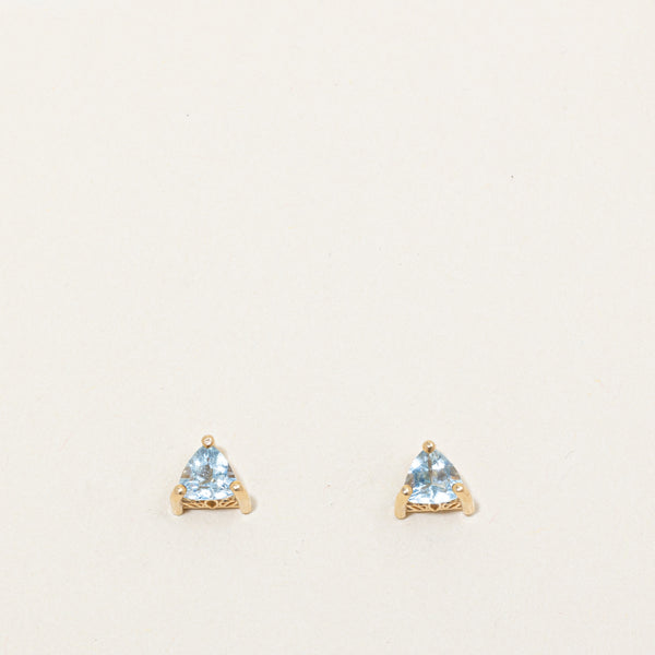 Aquamarine Stud Earrings | 0.80ctw |