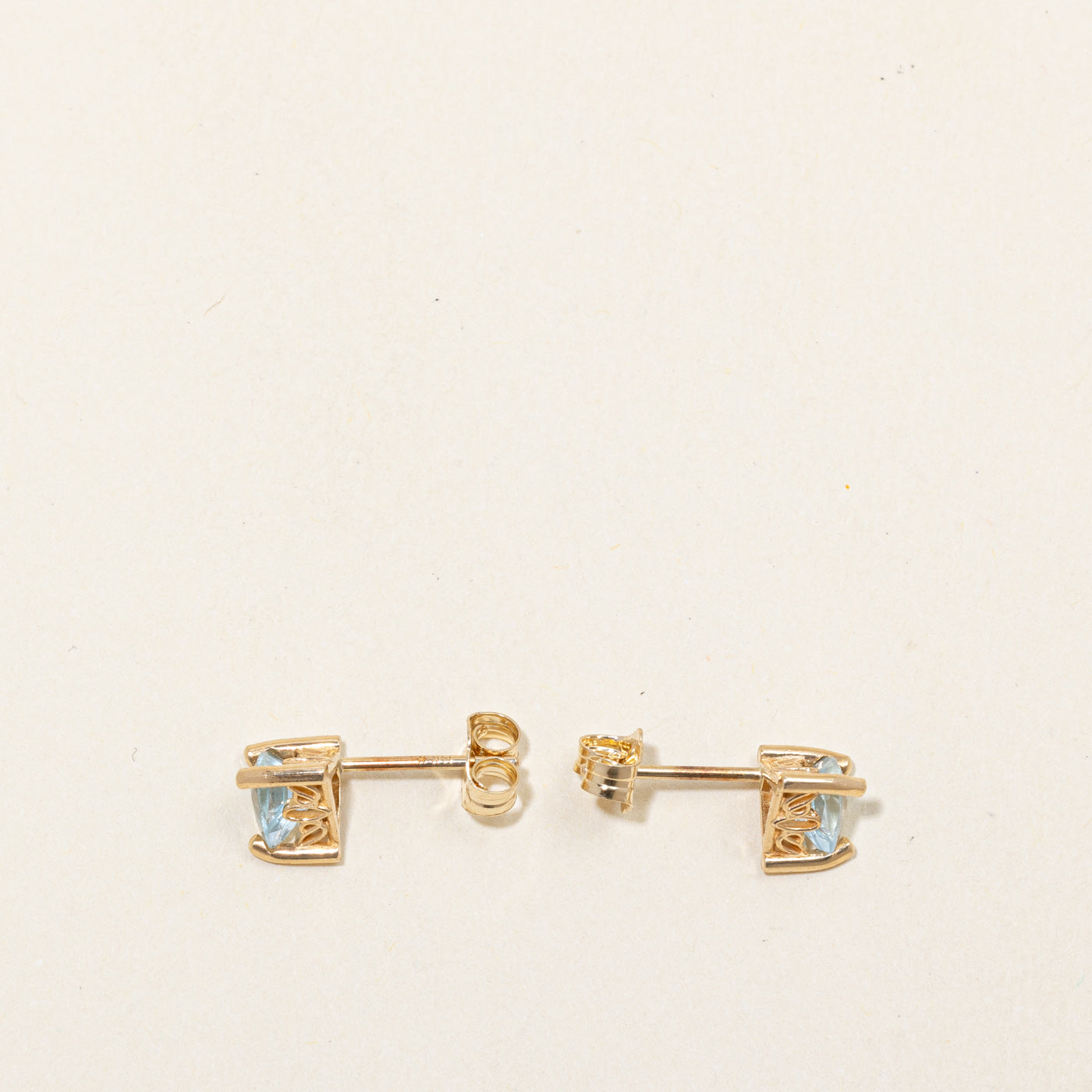 Aquamarine Stud Earrings | 0.80ctw |