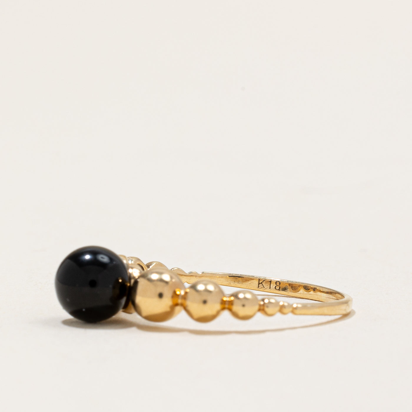 Onyx Sphere Ring | 1.65ct | SZ 7.75 |