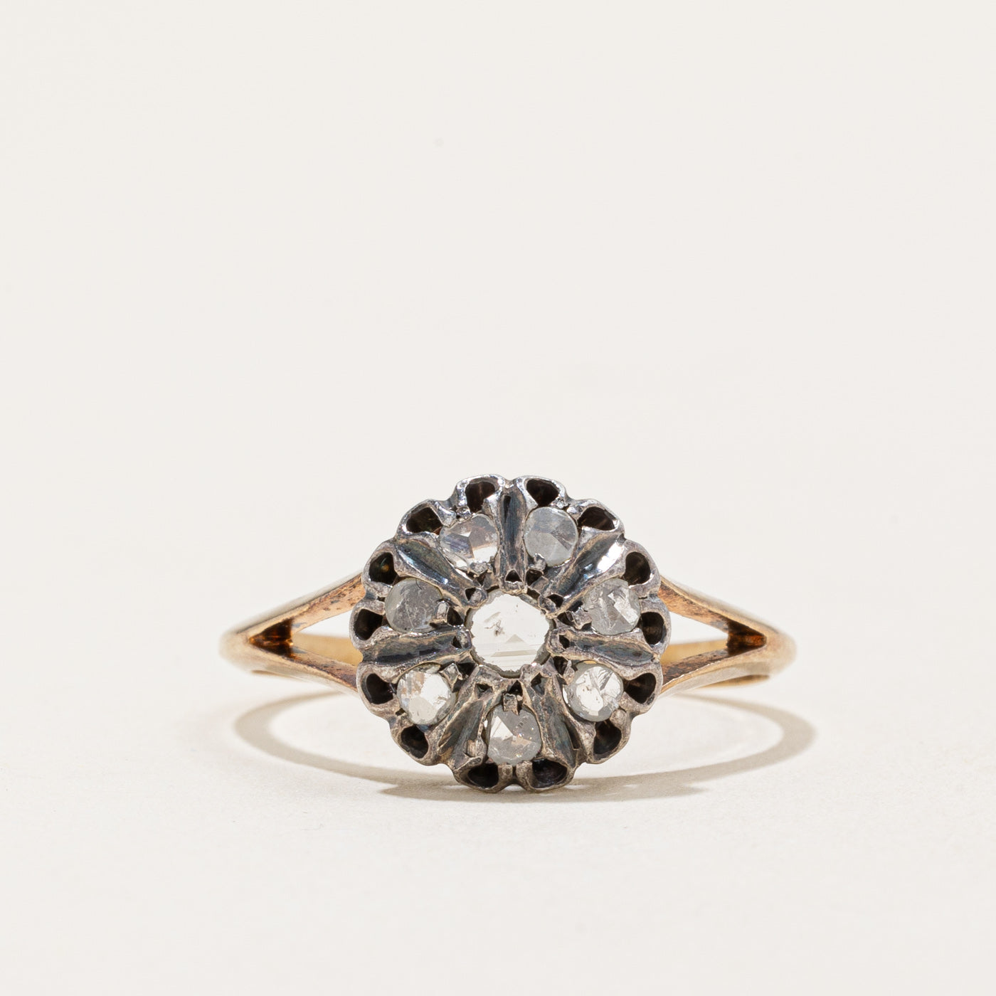 Vintage Diamond Slice Ring | 0.14ctw | SZ 7.25 |