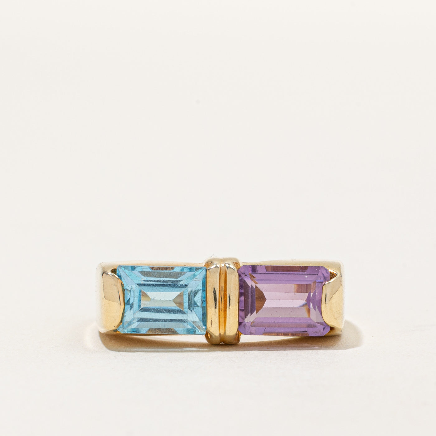 Topaz & Amethyst Cocktail Ring | 1.40ct, 1.00ct | SZ 8.25 |
