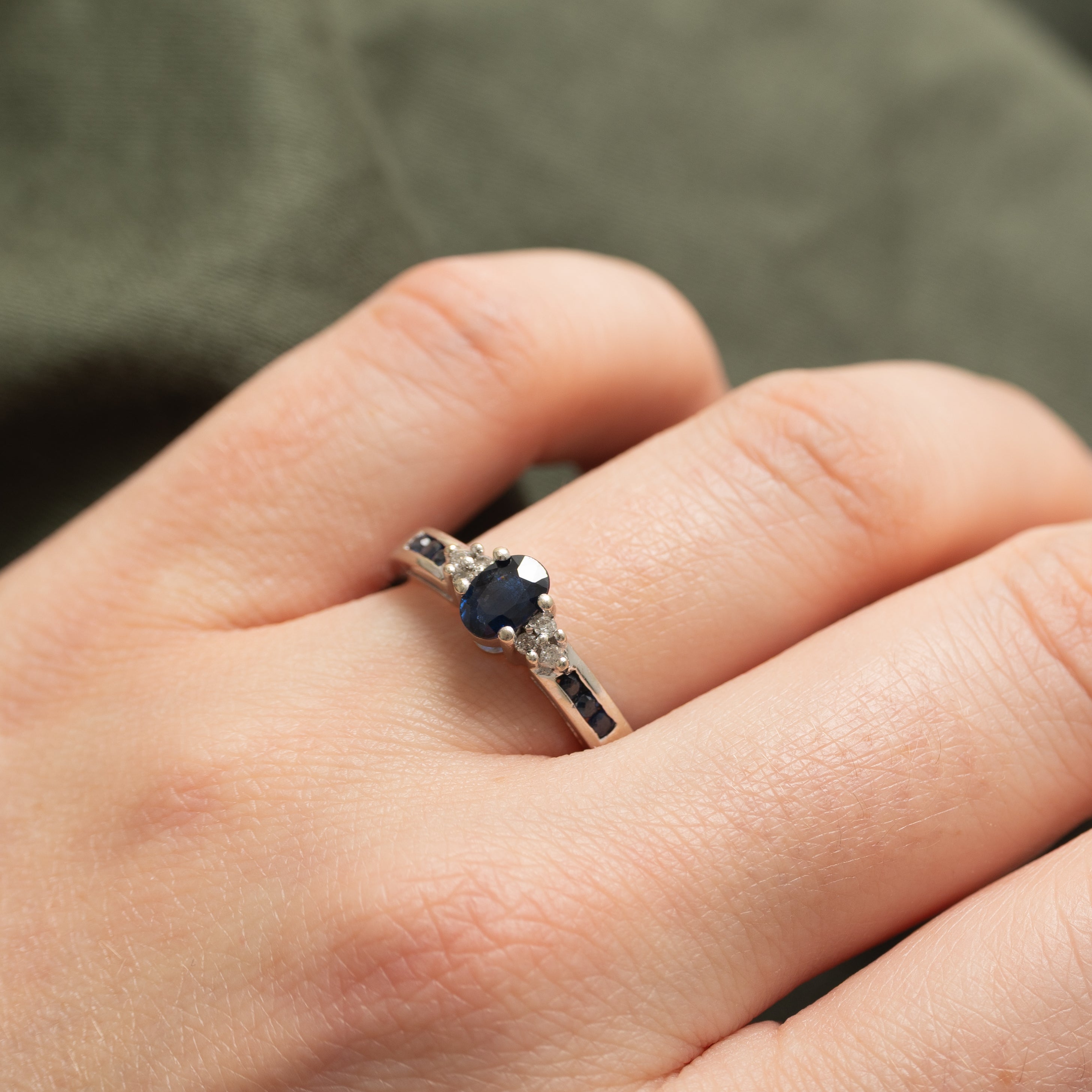 Sapphire & Diamond Ring | 0.5ctw, 0.03ctw | SZ 7.0 |