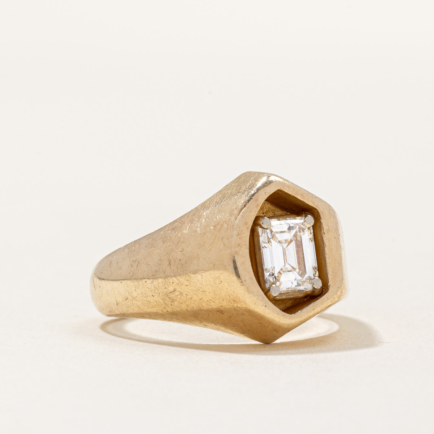 Vintage Emerald Cut Diamond Ring | 1.00ct VVS1 G | SZ 9.5 |