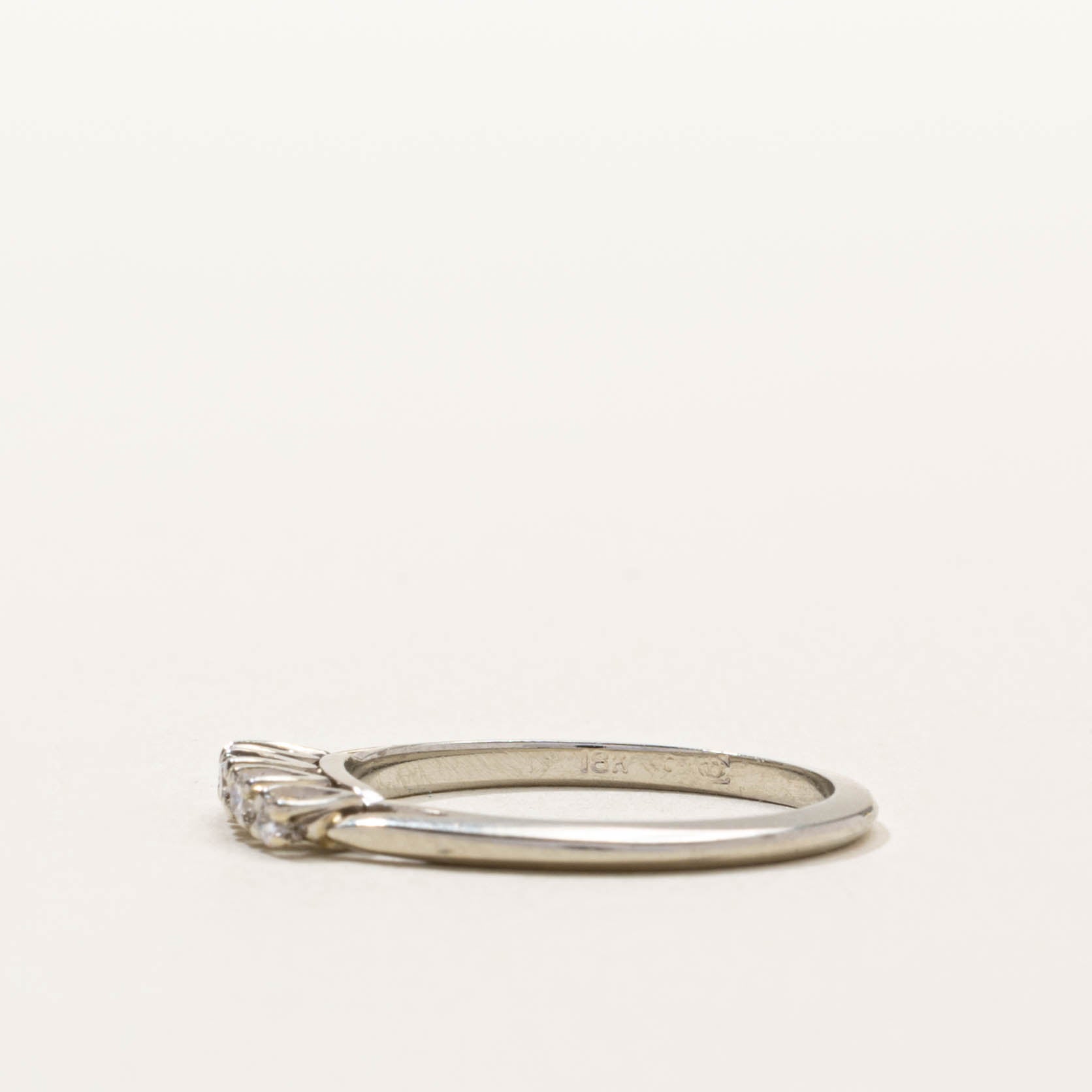 Vintage Canadian Five Stone Diamond Contour Ring | SZ 5.75