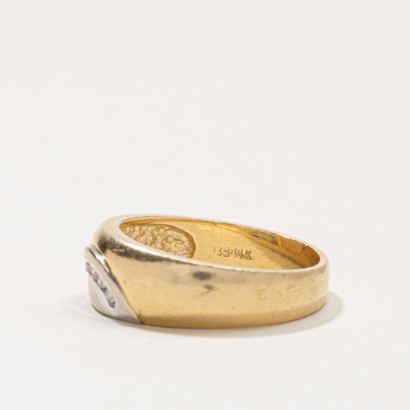 Diamond Semi Circle Design Band | SZ 9.5