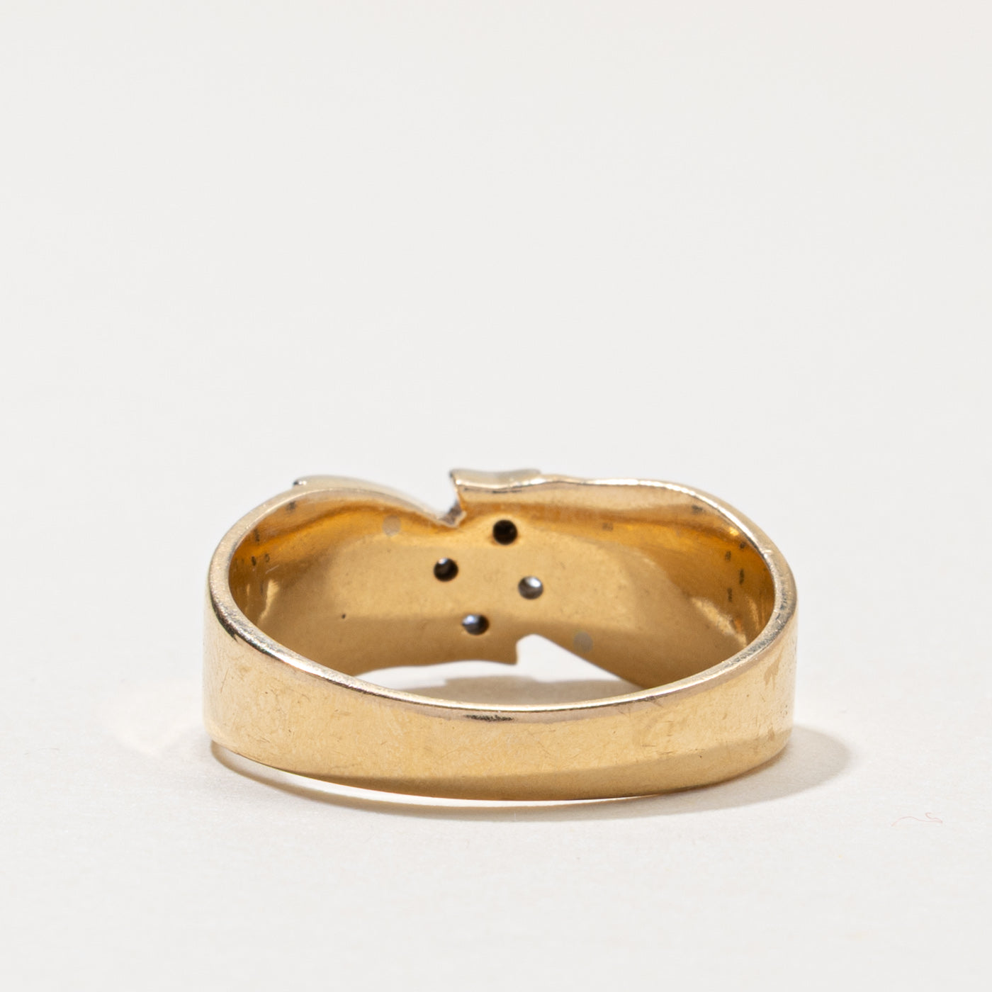 14k Diamond Accent Abstract Ring | SZ 9