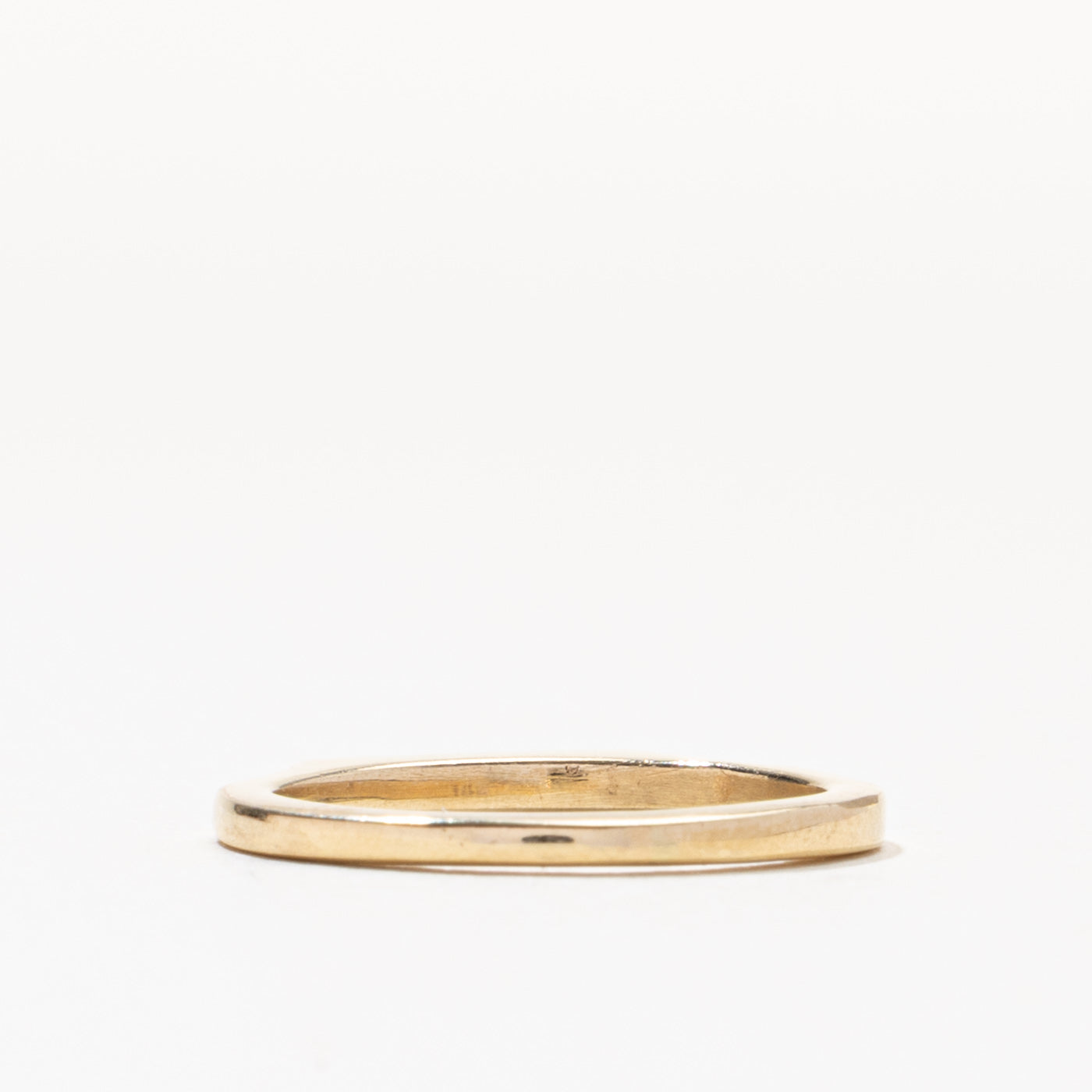 14k Three Stone Diamond Thin Band | 1.70mm | SZ 4.5
