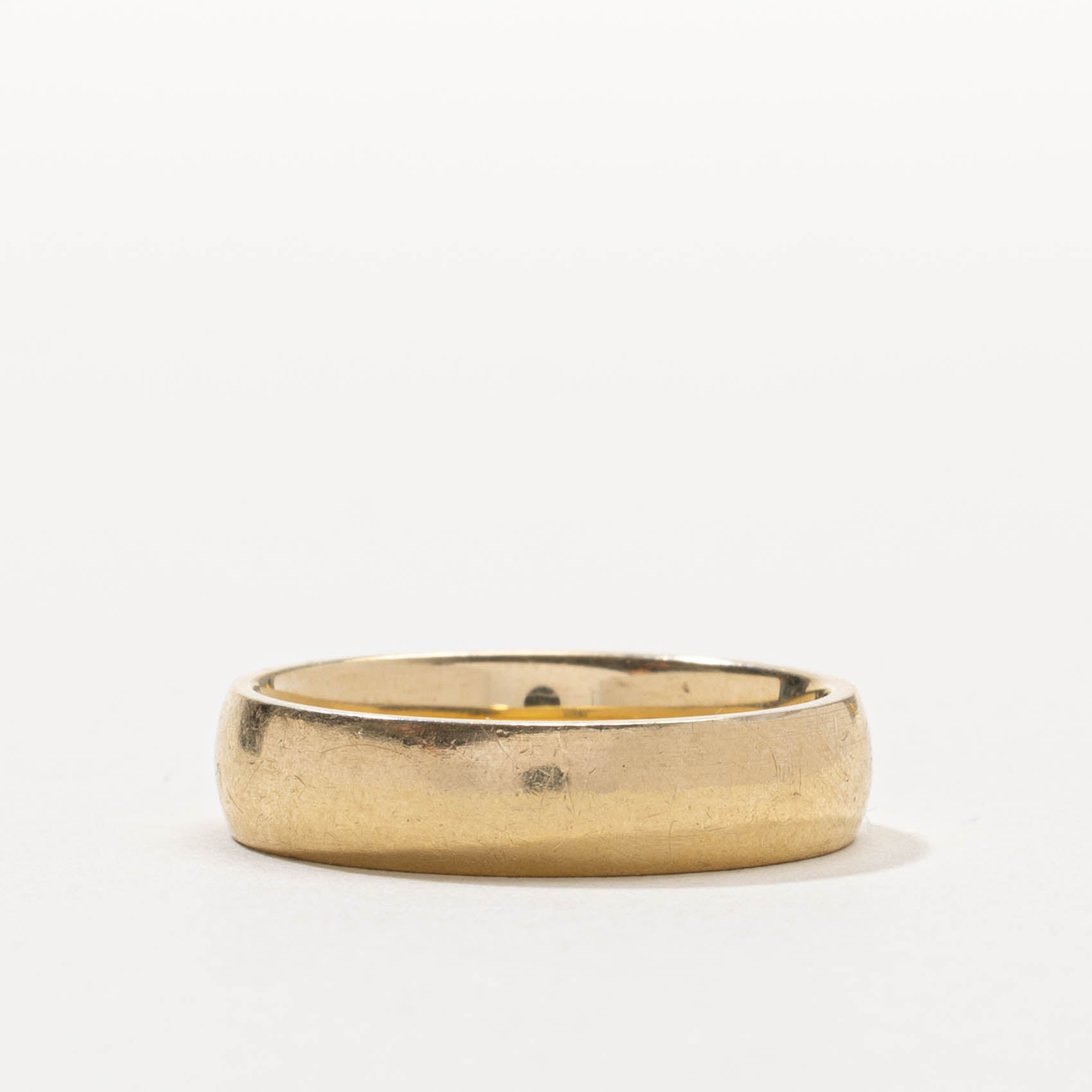 14k Diamond Column Band | 5.14mm | SZ 8.75