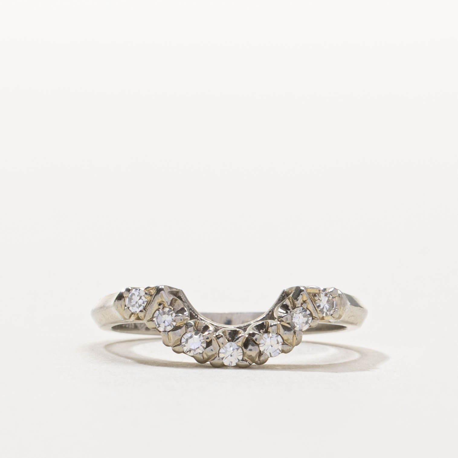 Vintage Canadian Diamond Contour Ring | SZ 6