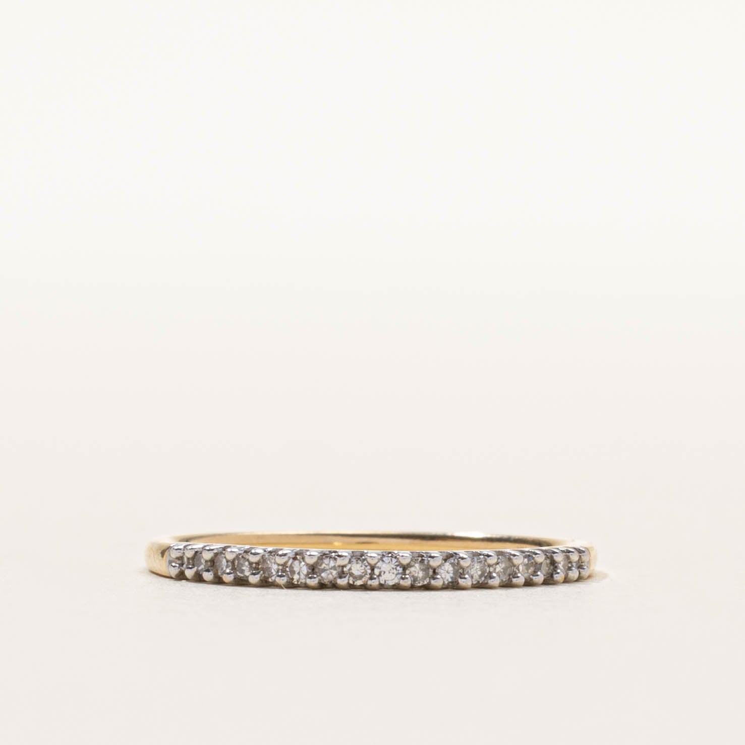 14k Semi Eternity Diamond Band | SZ 6