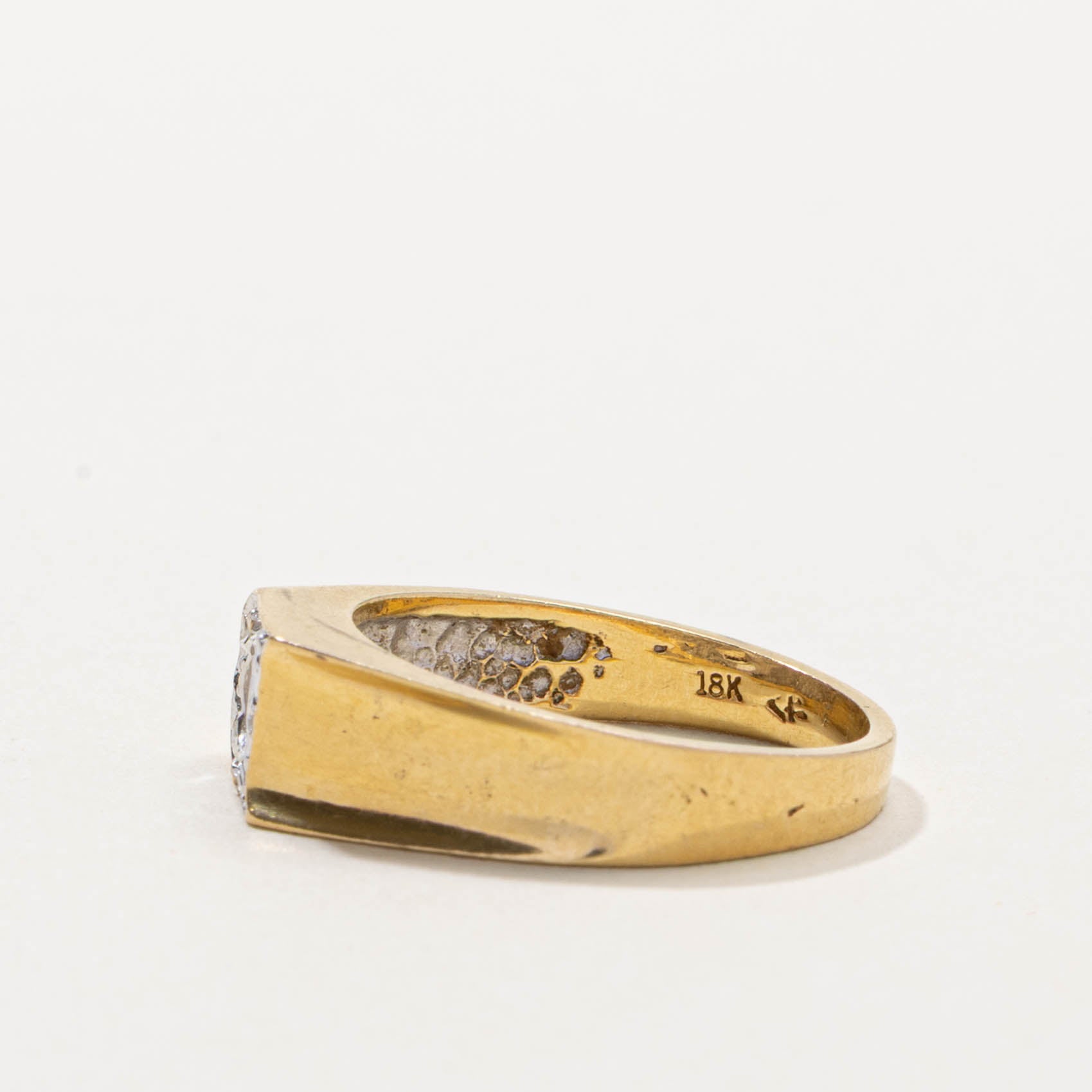18k Diamond “D” Initialized Ring | SZ 7.25