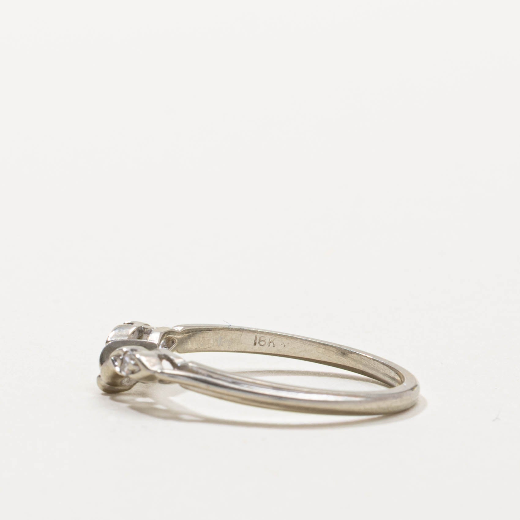 18k Diamond Marquise Contour Ring | SZ 7