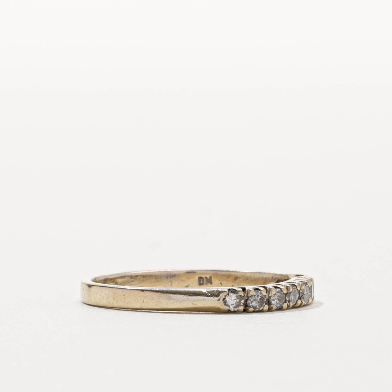 18k Semi Eternity Diamond Band | 2mm | SZ 5.75