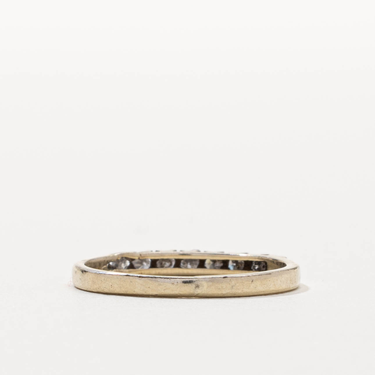 18k Semi Eternity Diamond Band | 2mm | SZ 5.75