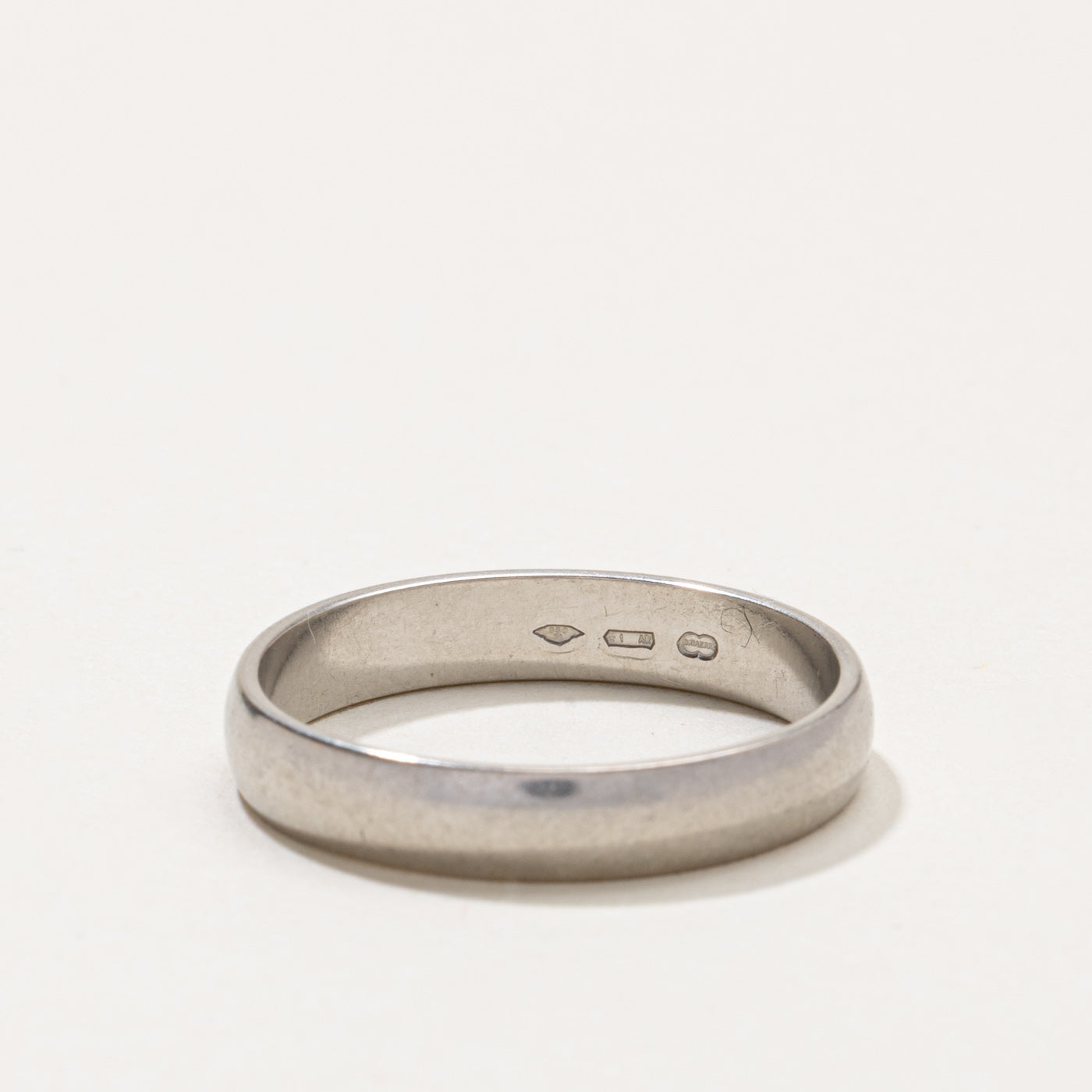 Italian Platinum Plain Band | 4.15mm | SZ 10.75