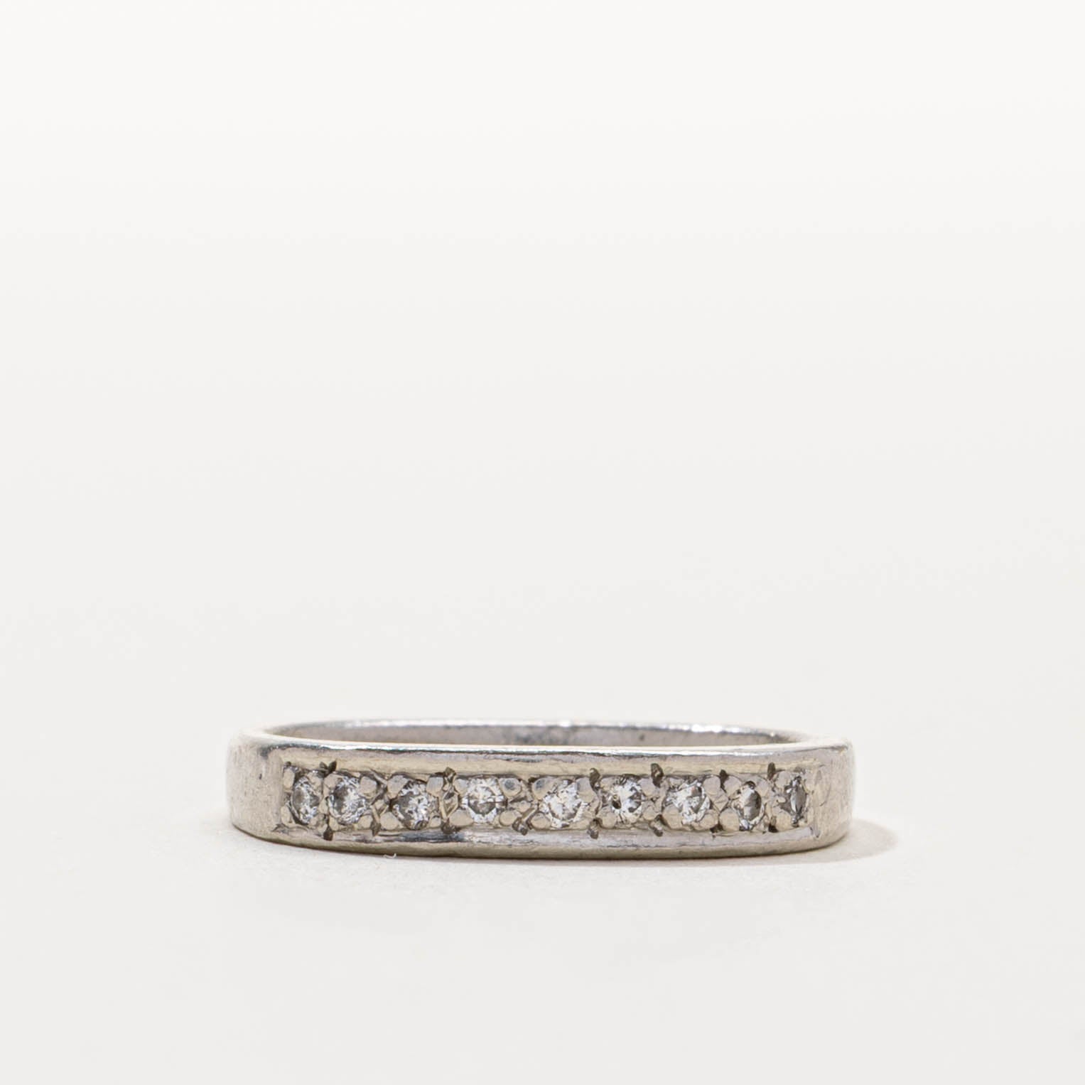 950 Platinum Semi-Eternity Diamond Band | SZ 5