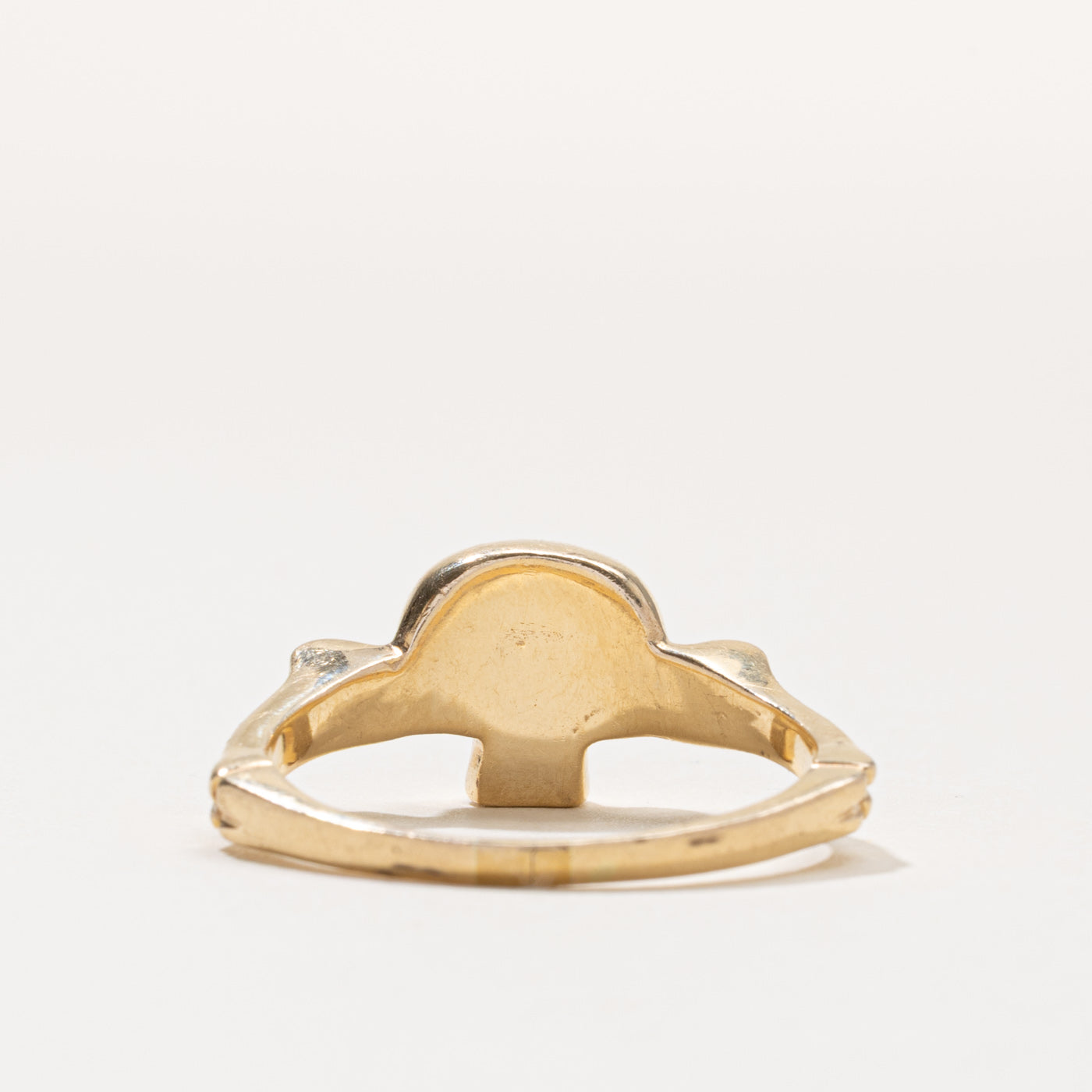 14k Yellow Gold Skull Ring | SZ 13.25