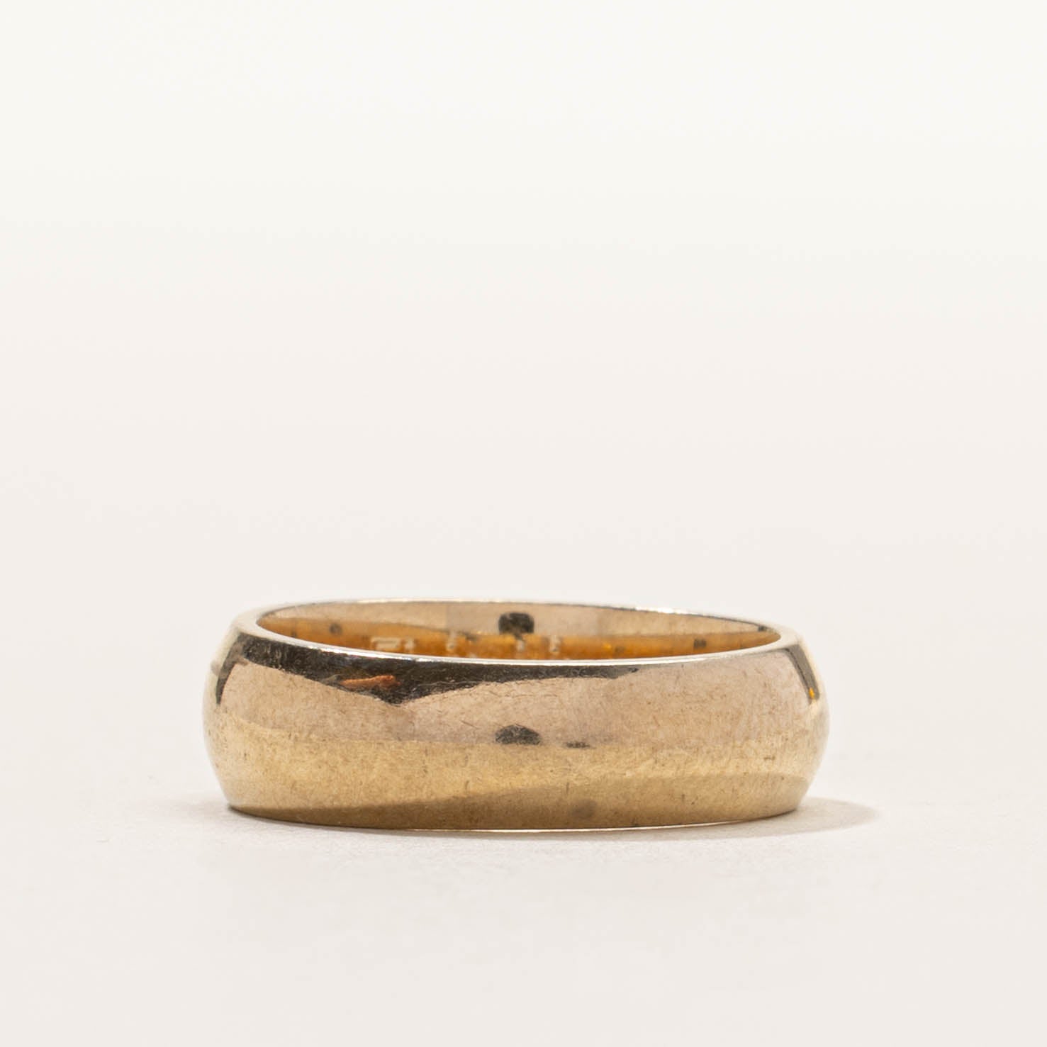 14k Tension Set Diamond Engraved Geometric Ring | 5mm | SZ 4.5