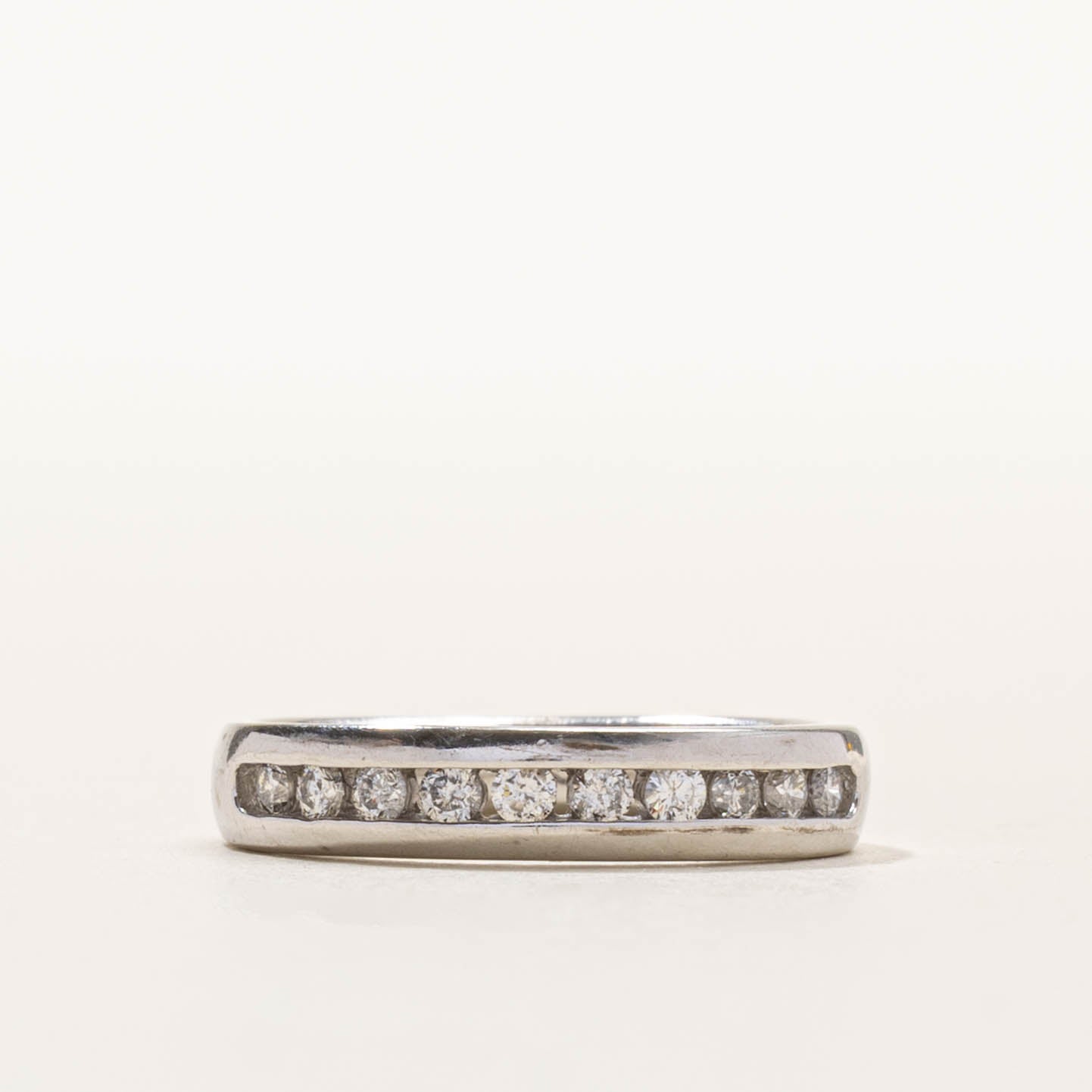 14k Semi Eternity Diamond Band | SZ 4.75