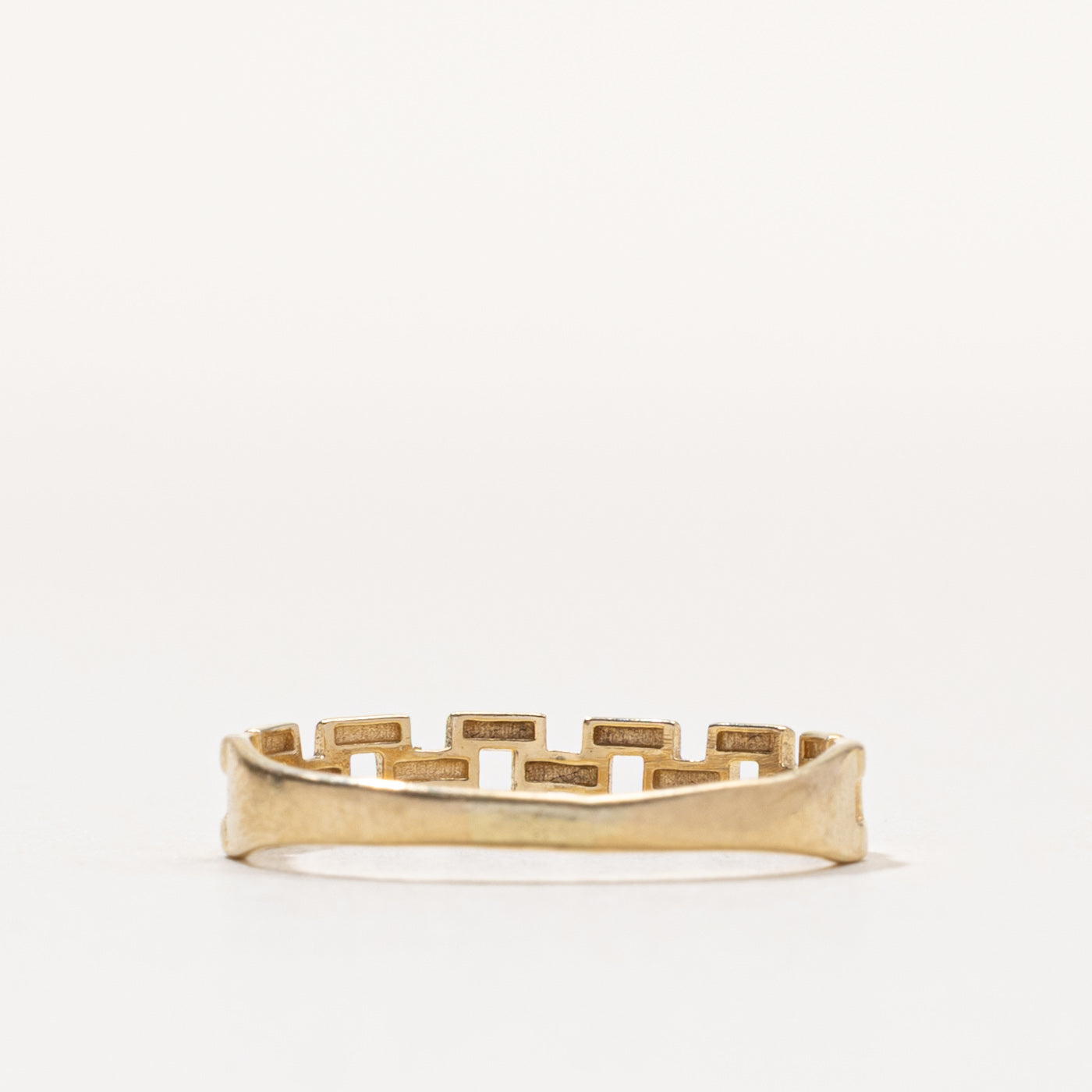 14k Panther Link Chain Design Ring | SZ 8.5