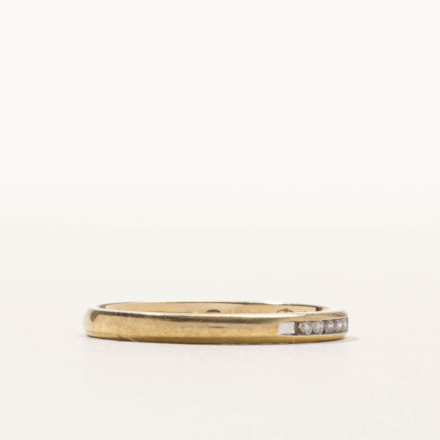 14k Channel Set Diamond Band | 2.15mm | SZ 7