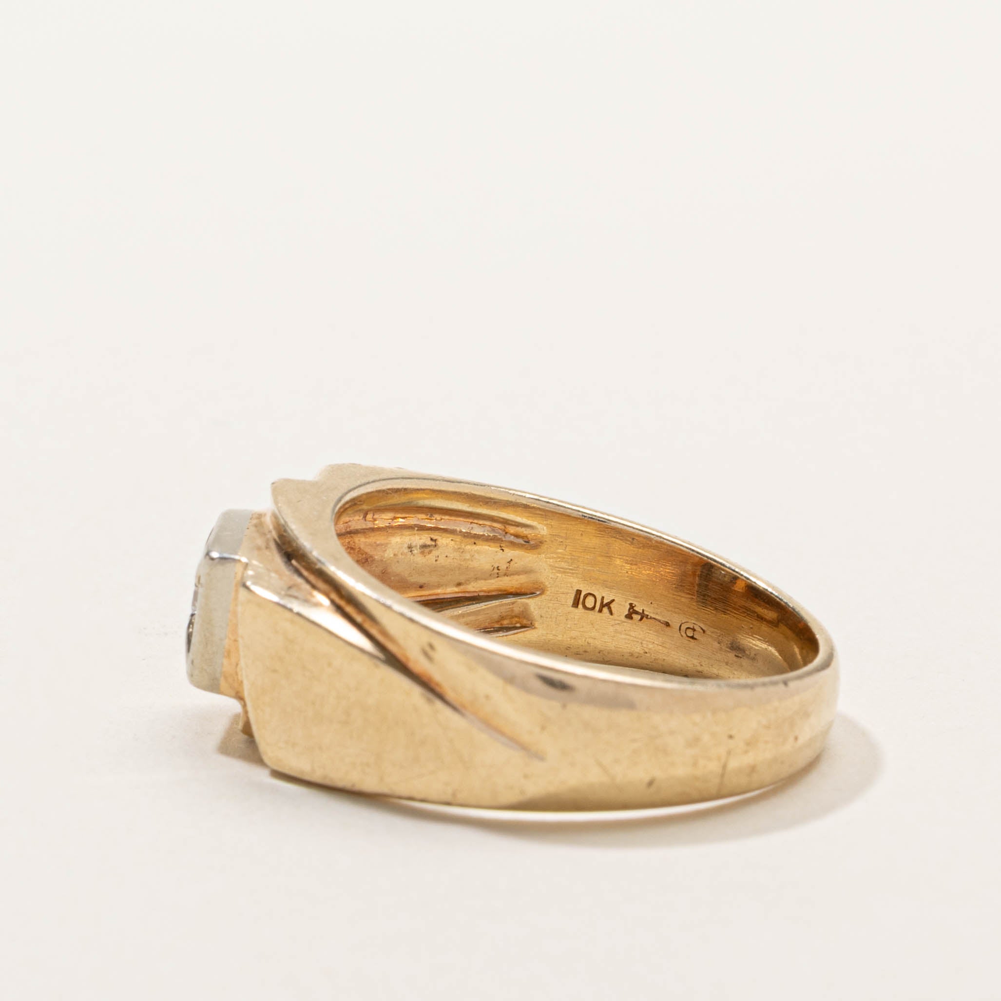 Vintage Canadian Diamond Dome Ring | SZ 11.25