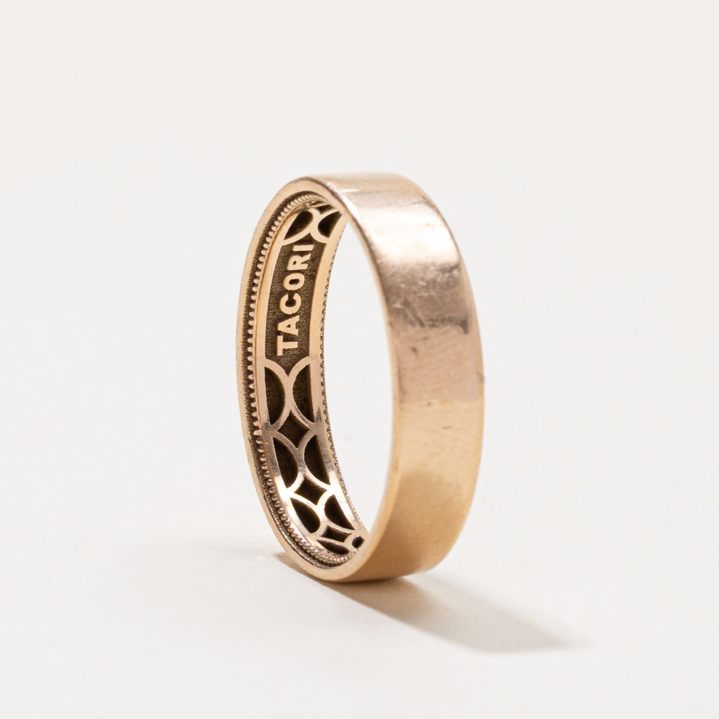 ‘Tacori’ 14k Rose Gold Coastal Crescent Style Band | 5.70mm | SZ 11.5
