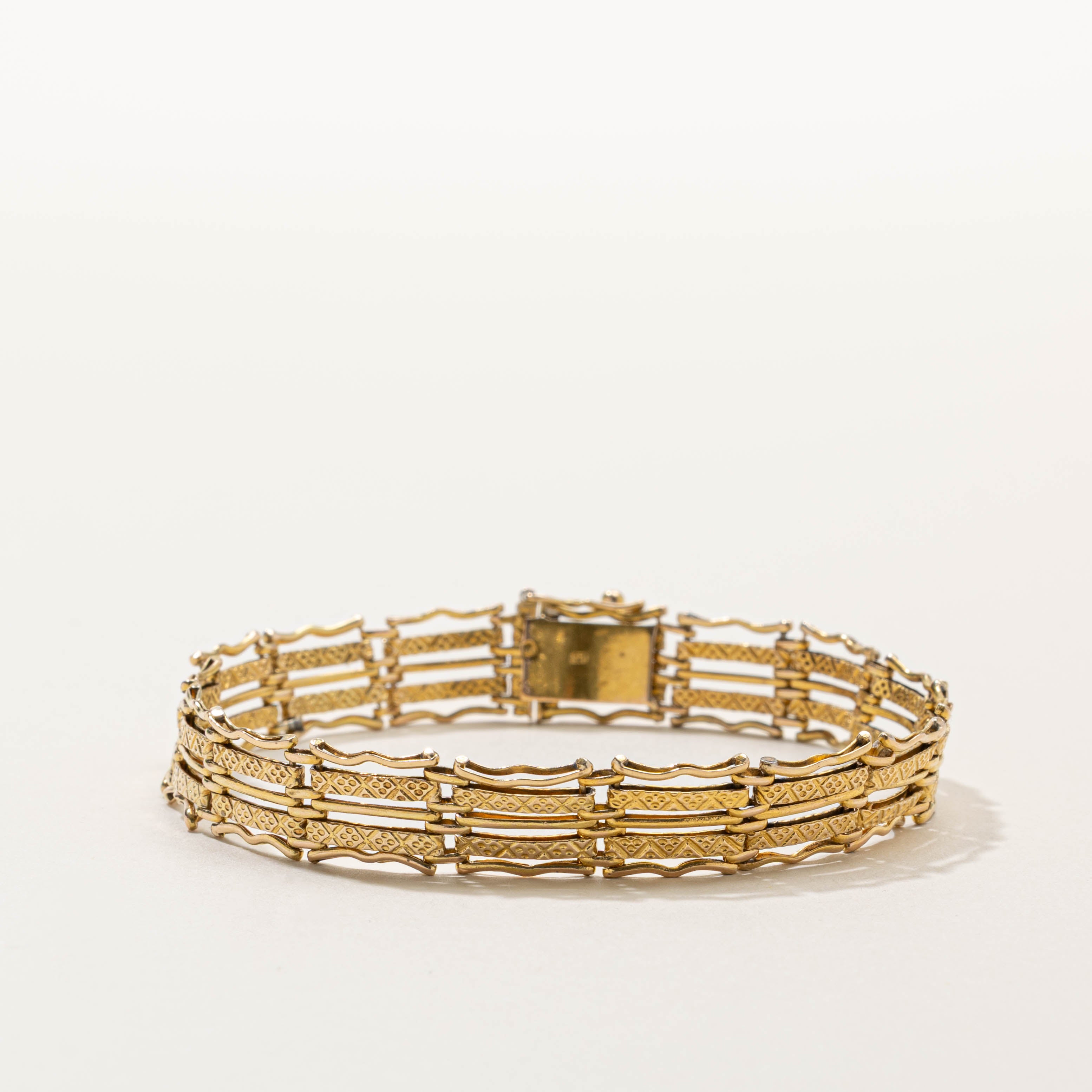 Polish Ornate Engraved Bracelet | 7.5” | 10mm