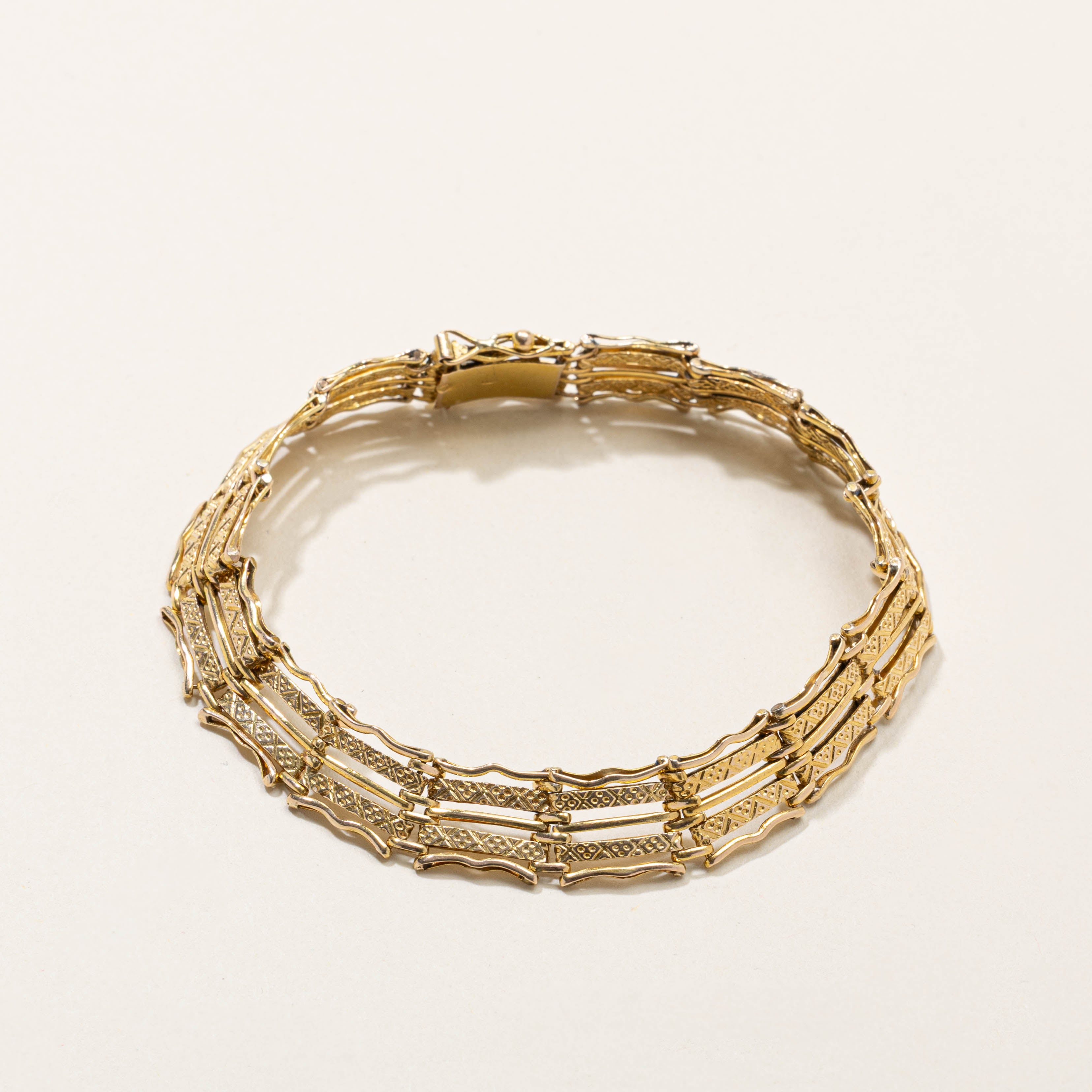 Polish Ornate Engraved Bracelet | 7.5” | 10mm