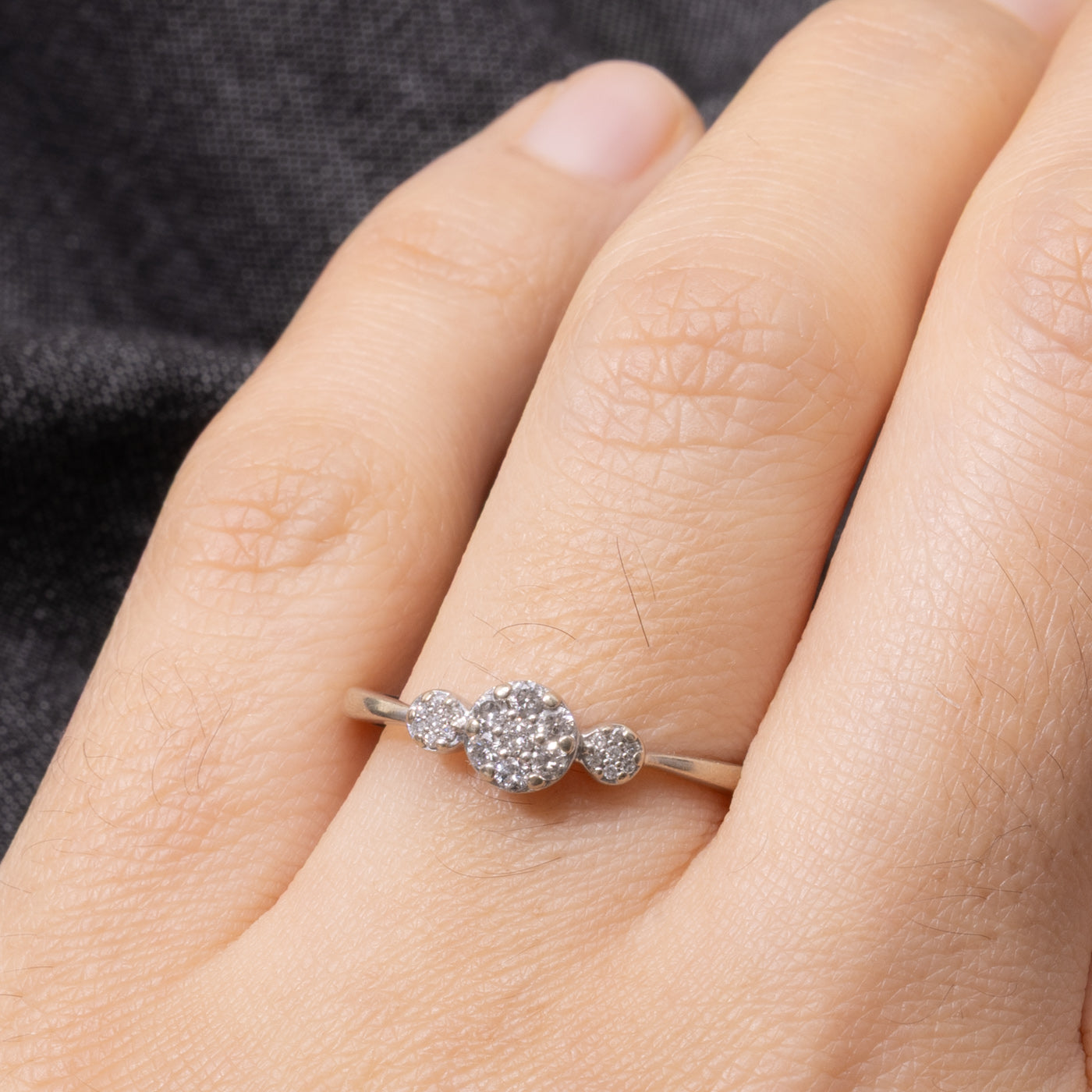 10k Diamond Cluster Accented Ring | 0.15ctw | SZ 7
