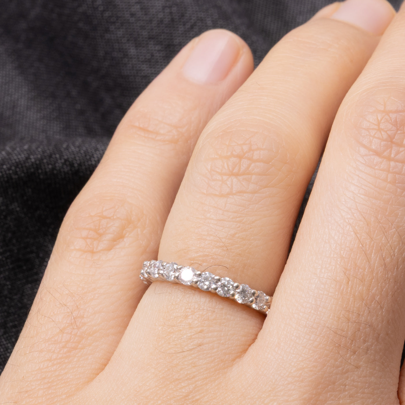 14k Semi Eternity Diamond Band | 0.90ctw | SZ 4.5