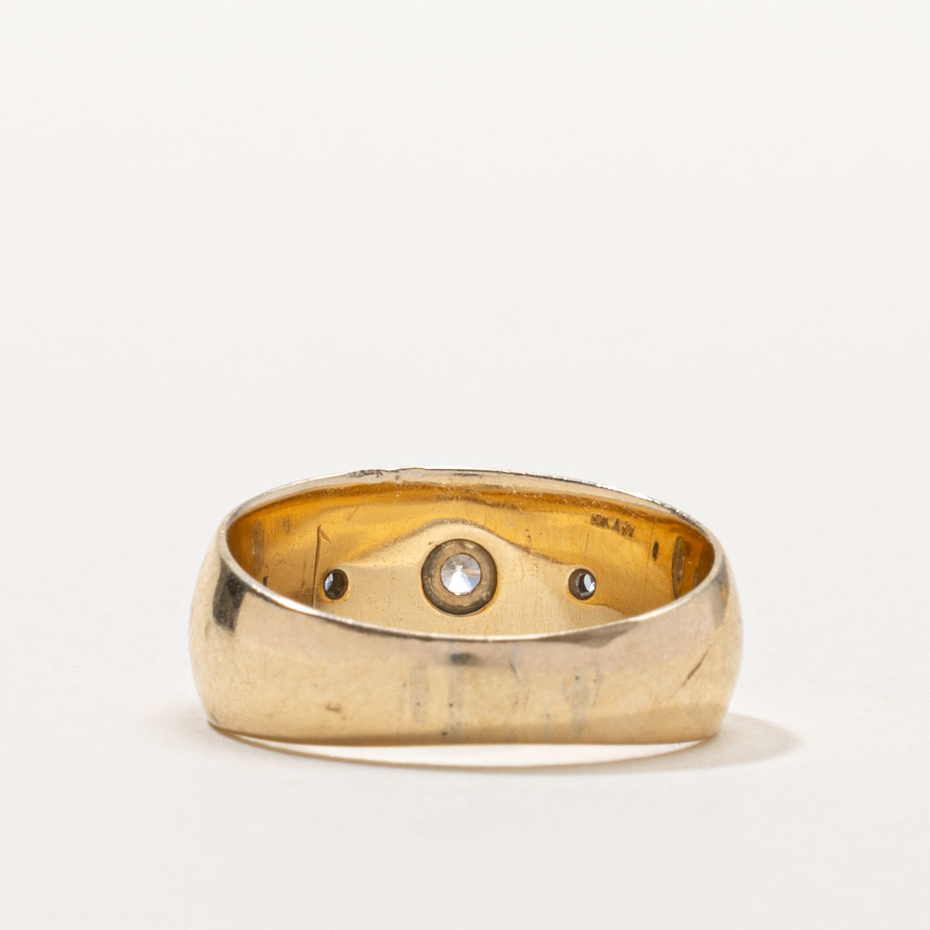 10k Star Set Diamond Accented Ring | 0.10ctw | SZ 6.25