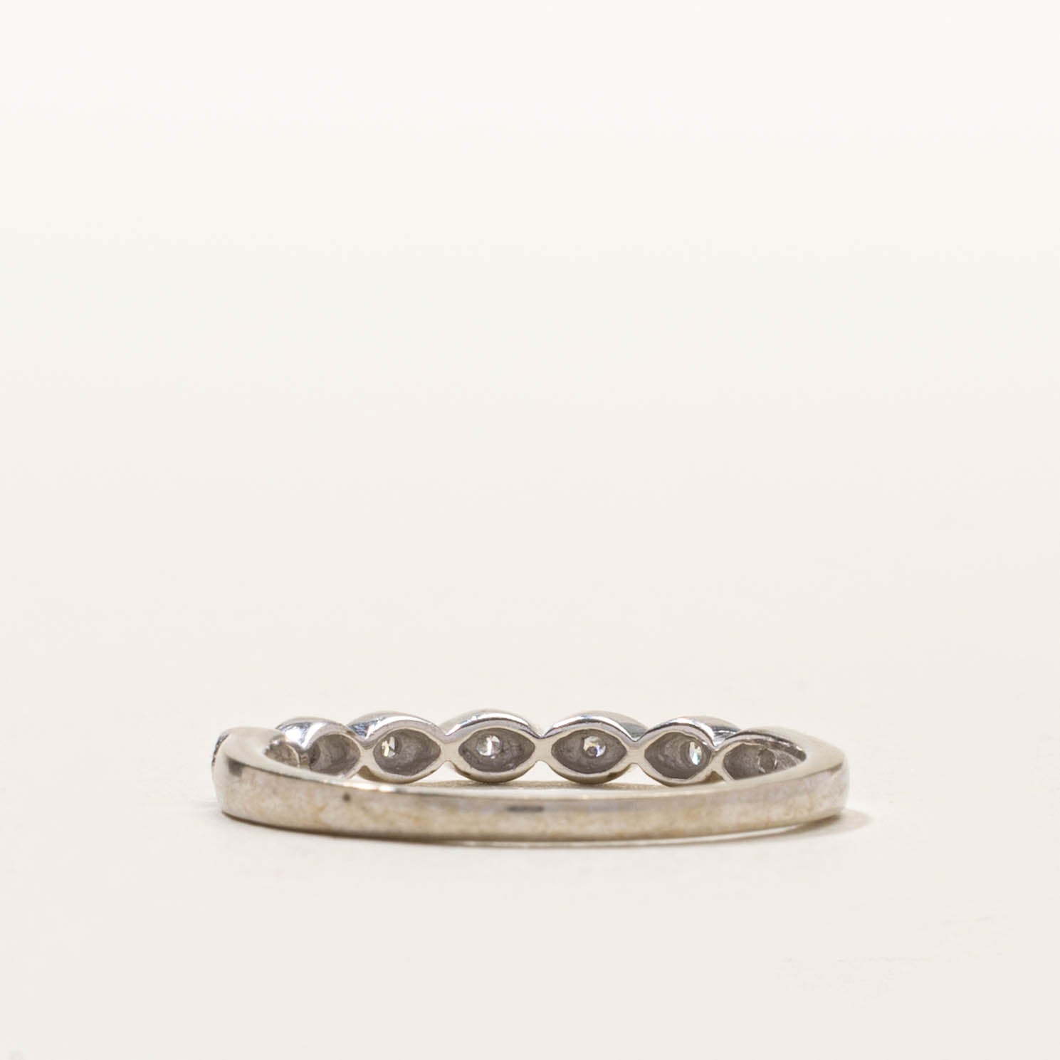 10k Semi Eternity Diamond Marquise Band | SZ 6.25