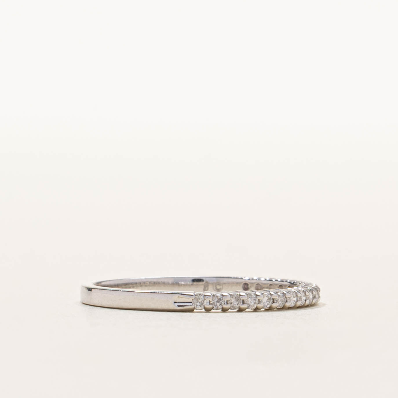 10k Semi Eternity Diamond Band | SZ 7