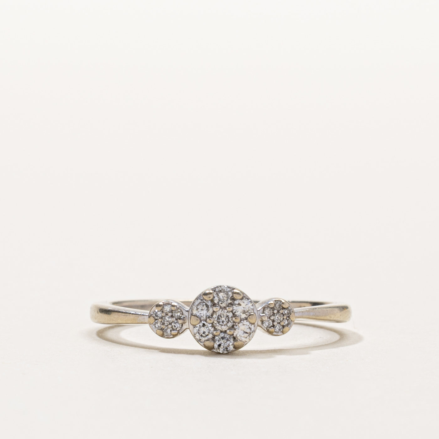 10k Diamond Cluster Accented Ring | 0.15ctw | SZ 7