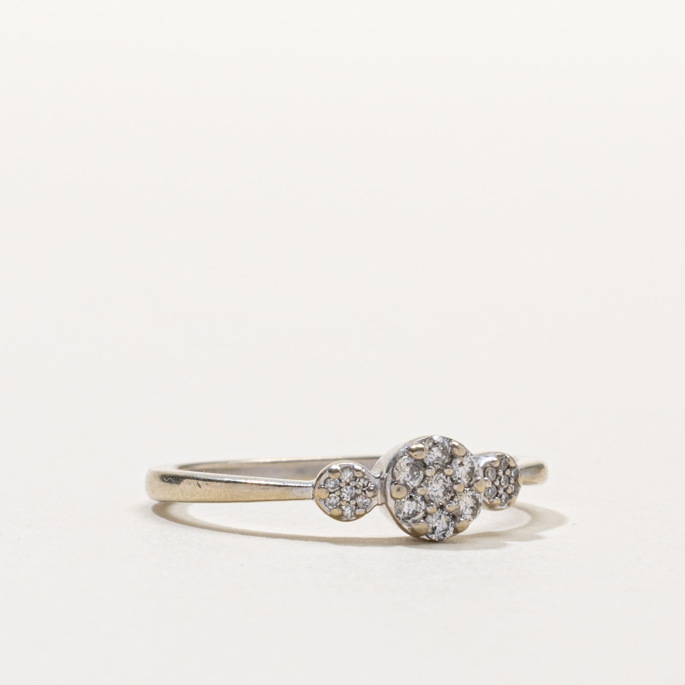 10k Diamond Cluster Accented Ring | 0.15ctw | SZ 7