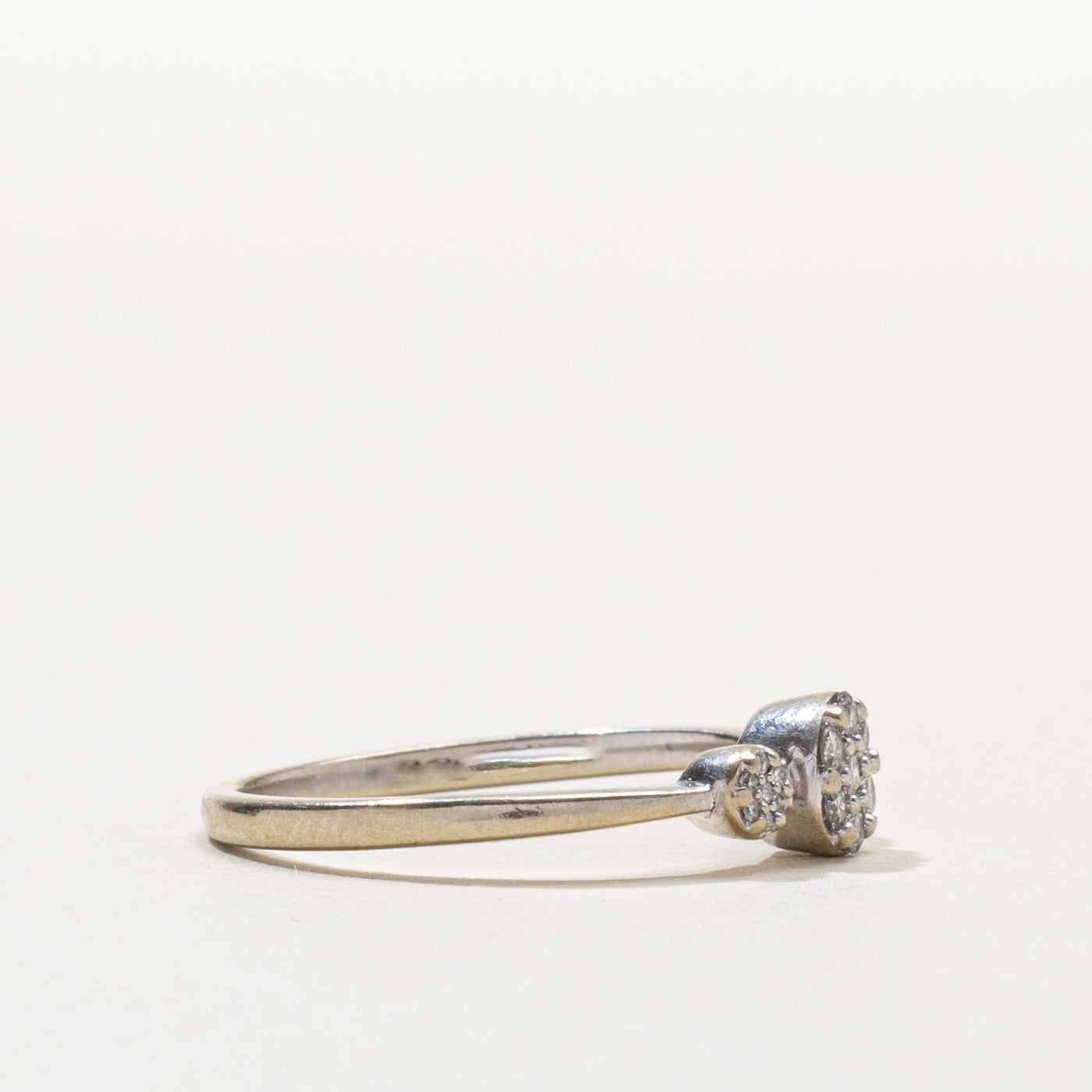 10k Diamond Cluster Accented Ring | 0.15ctw | SZ 7