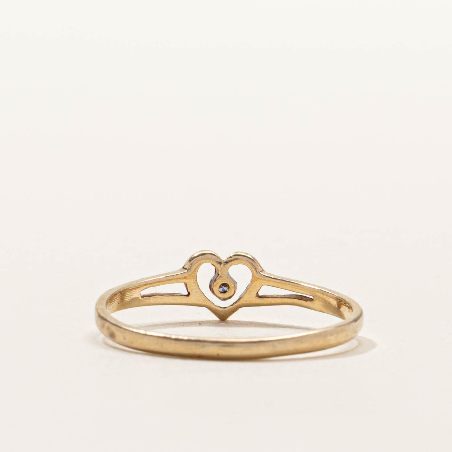 10k Diamond Openwork Heart Ring | SZ 7.75