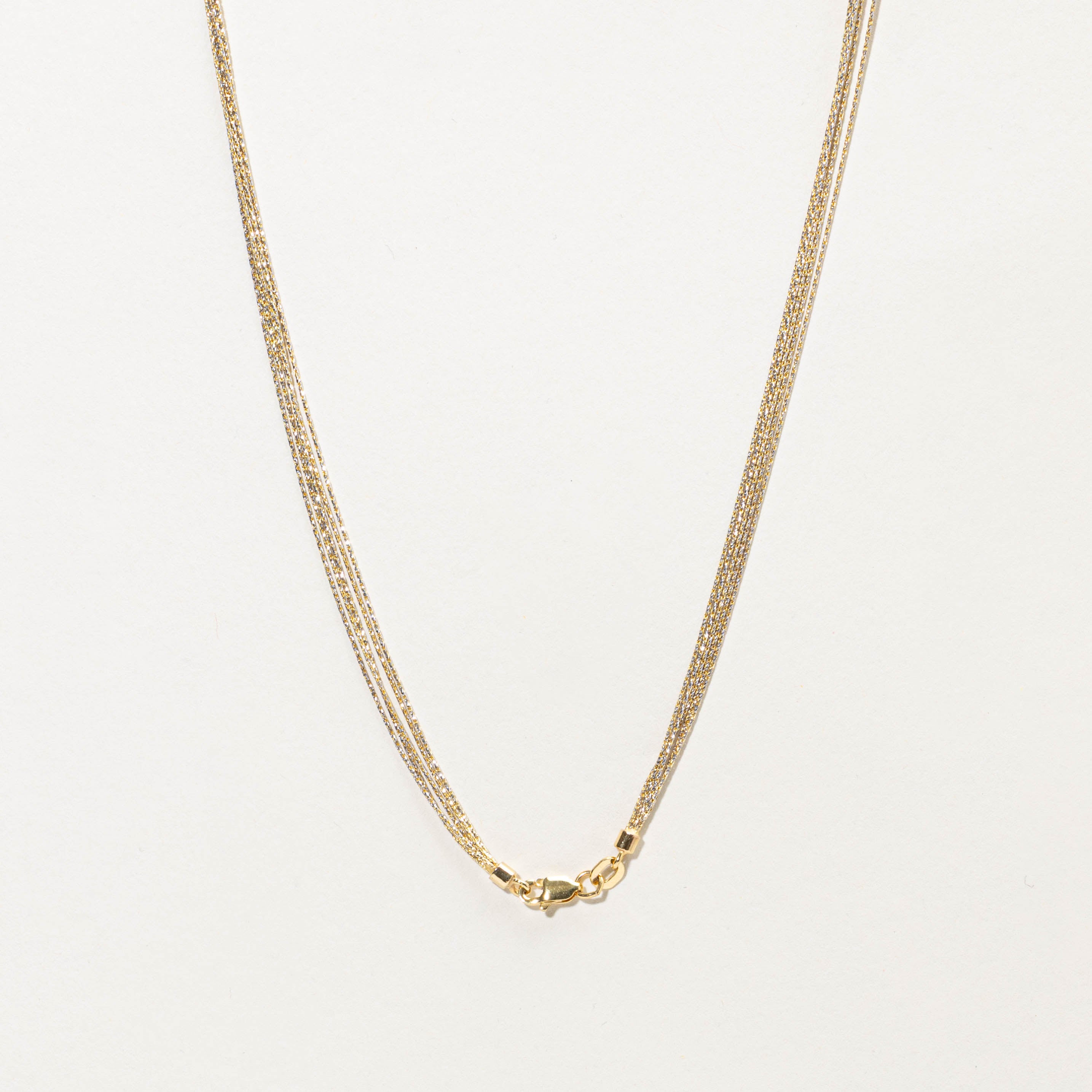 14k Multi-Strand Barleycorn Necklace | 15.5"