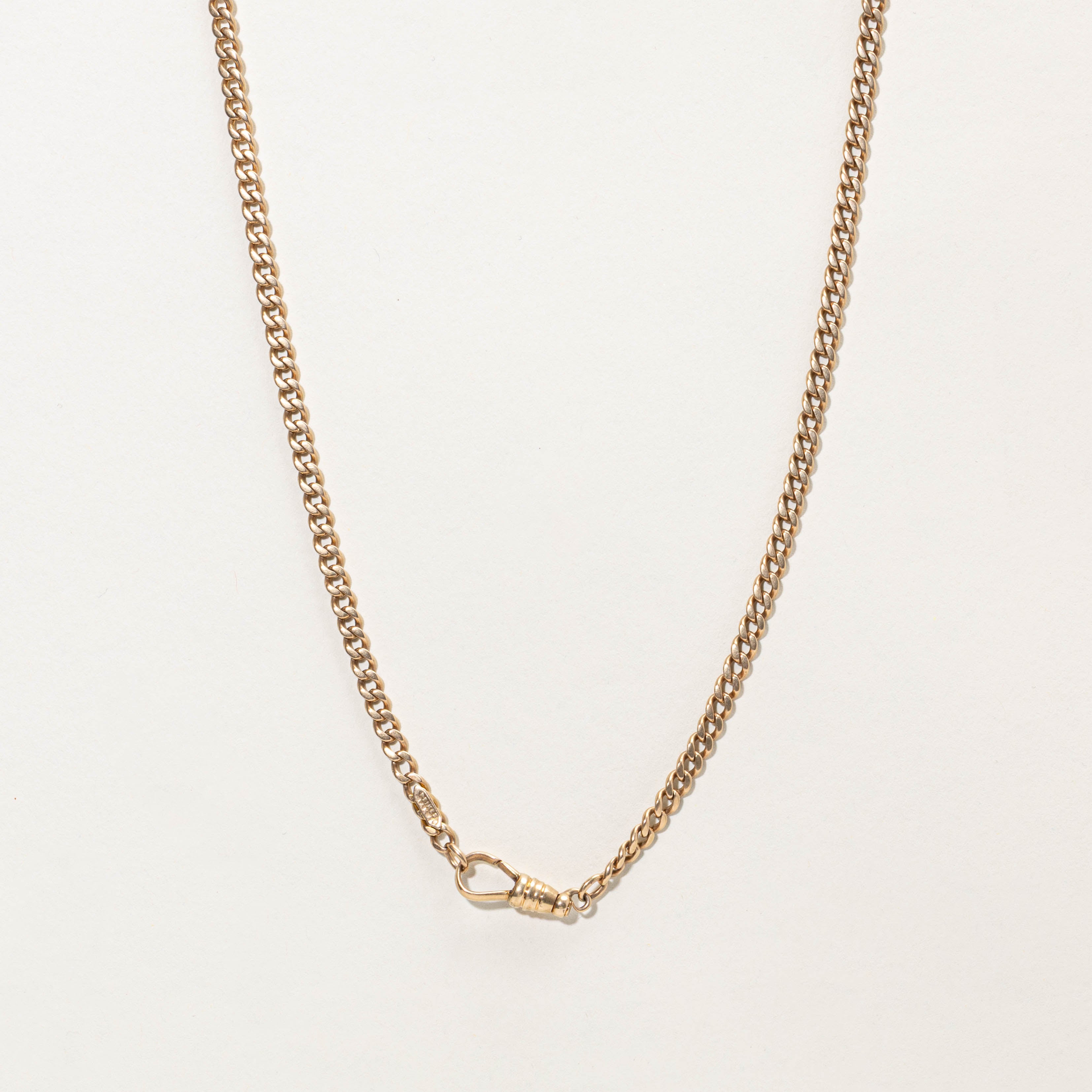 14k Curb Link Toggle Necklace | 21"