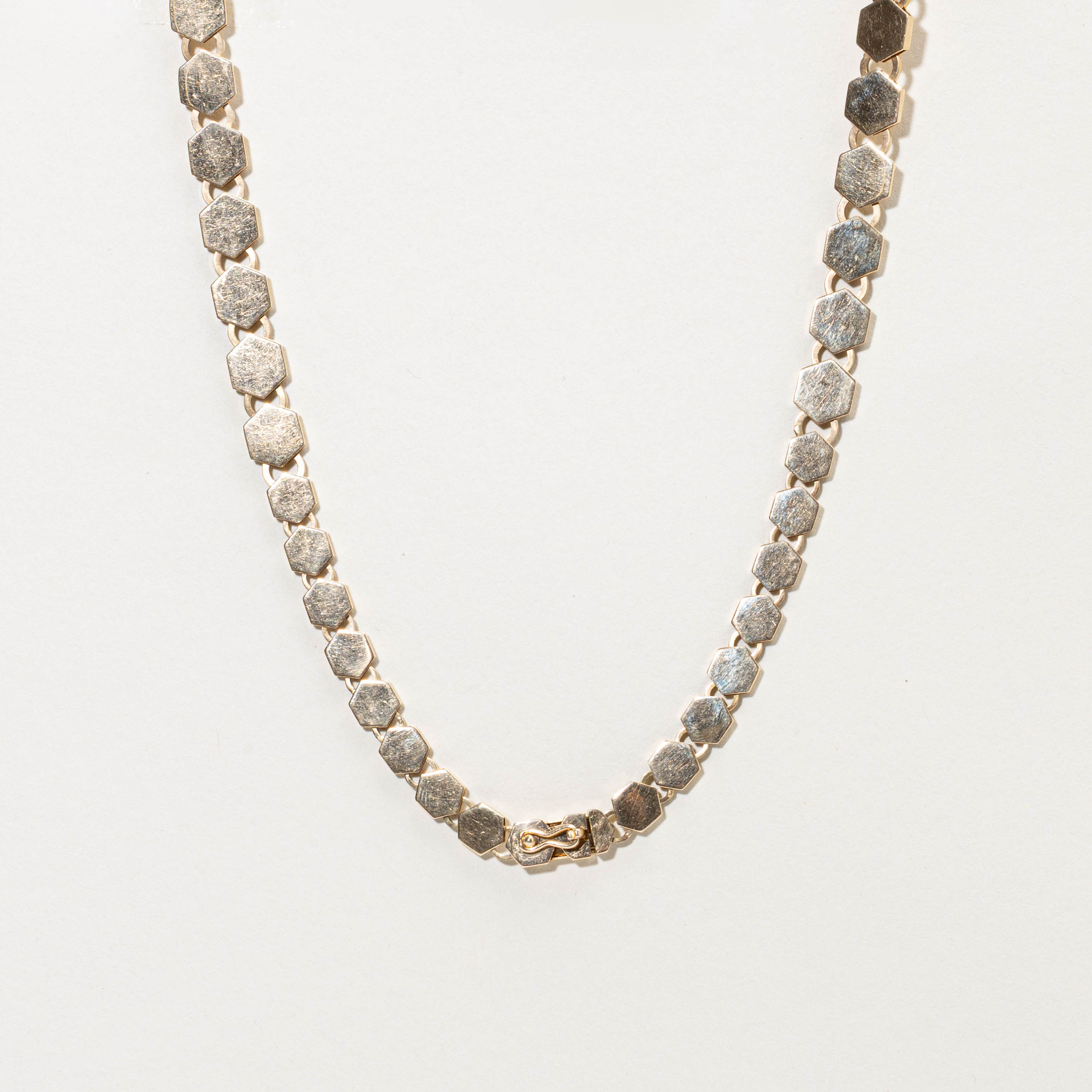 14k Hexagon Chain | 15” | 9mm
