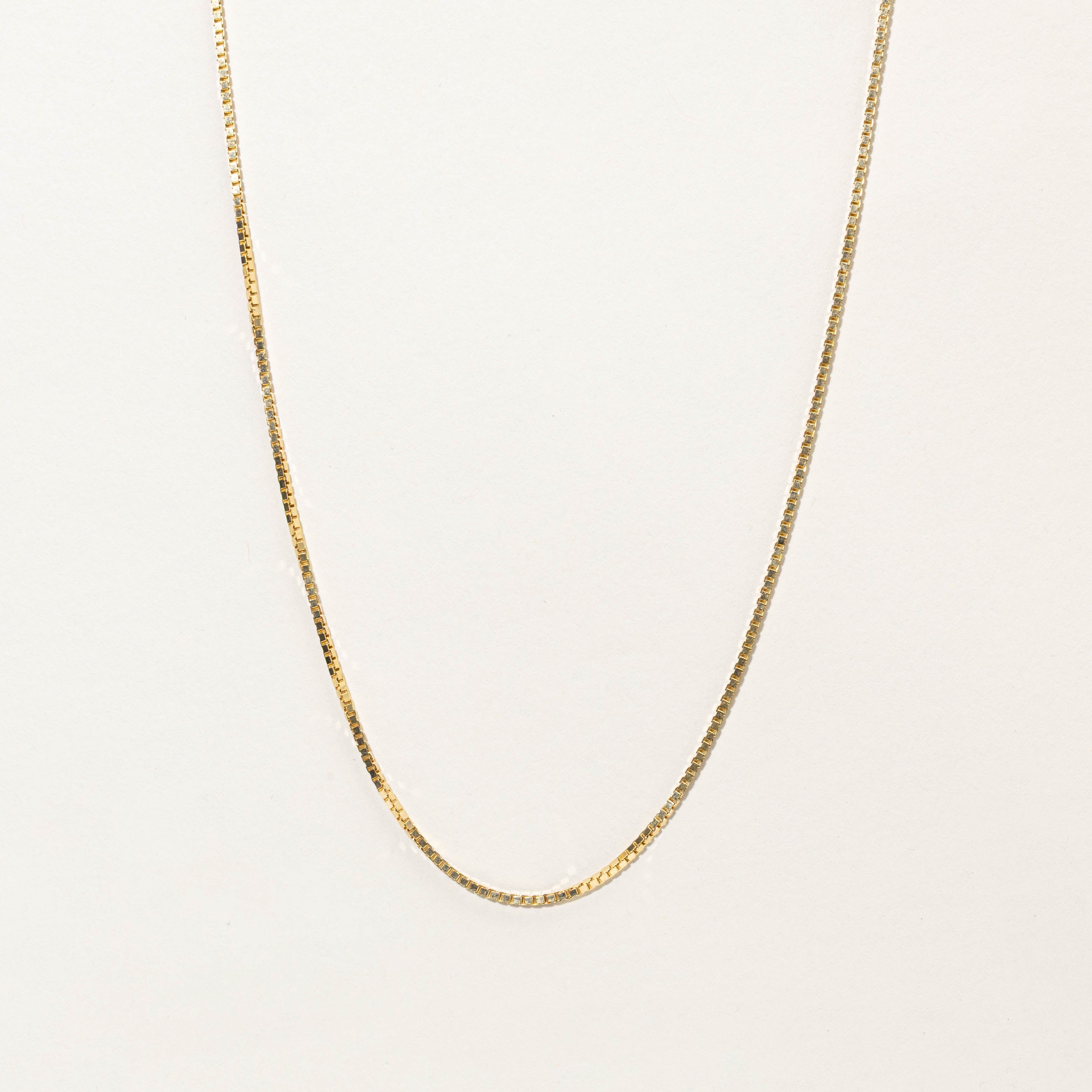 10k Box Link Chain | 23” | 1.5mm