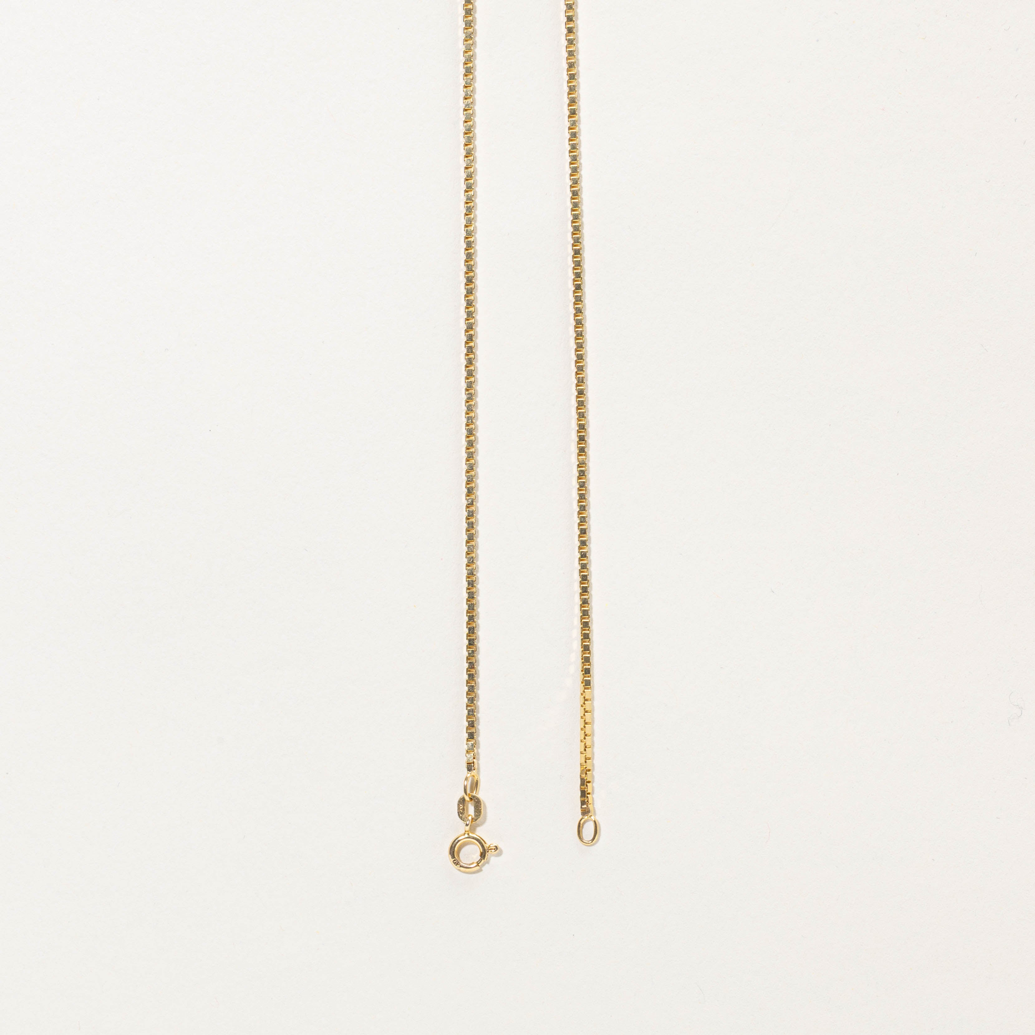 10k Box Link Chain | 23” | 1.5mm