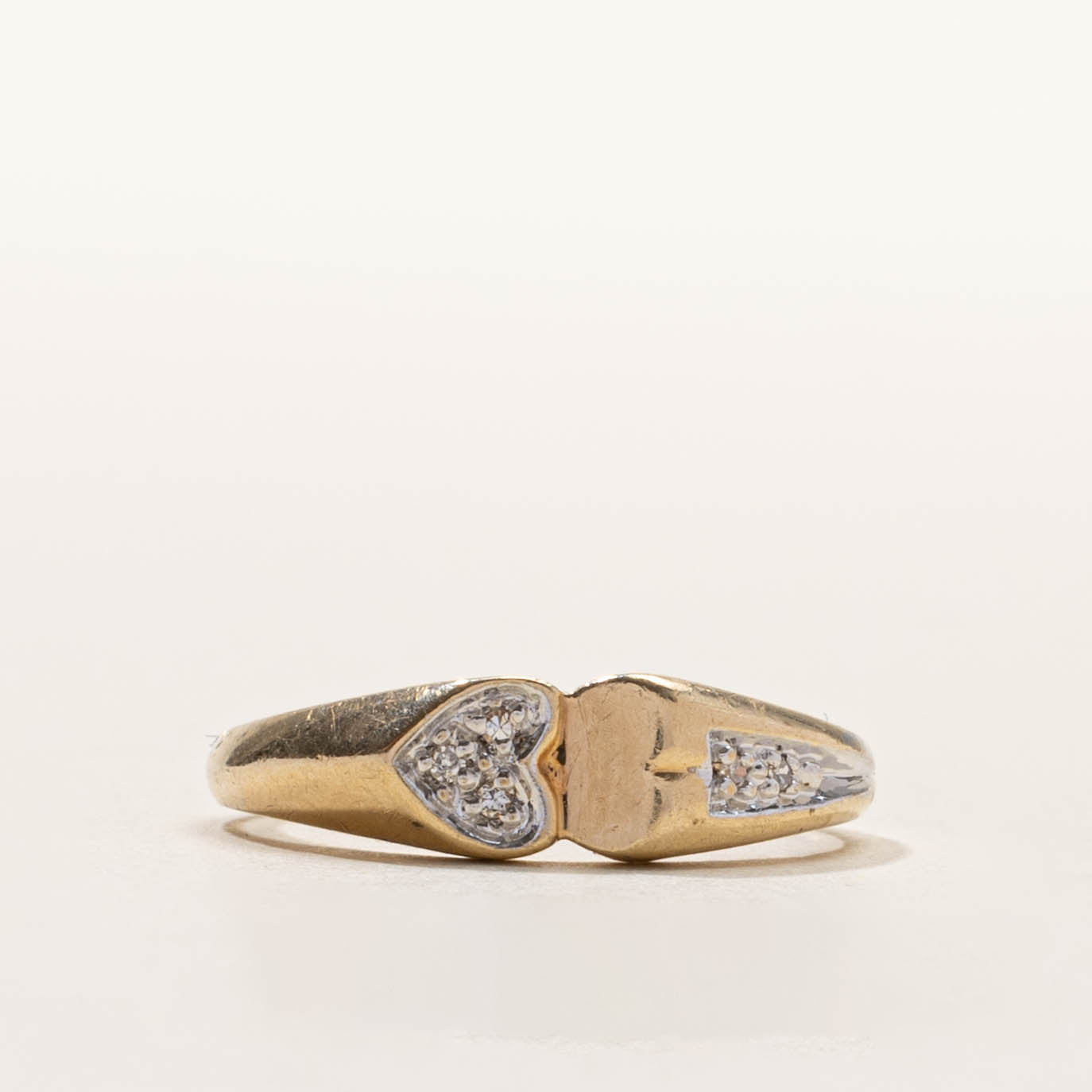 10k Diamond Accent Heart Ring | SZ 6