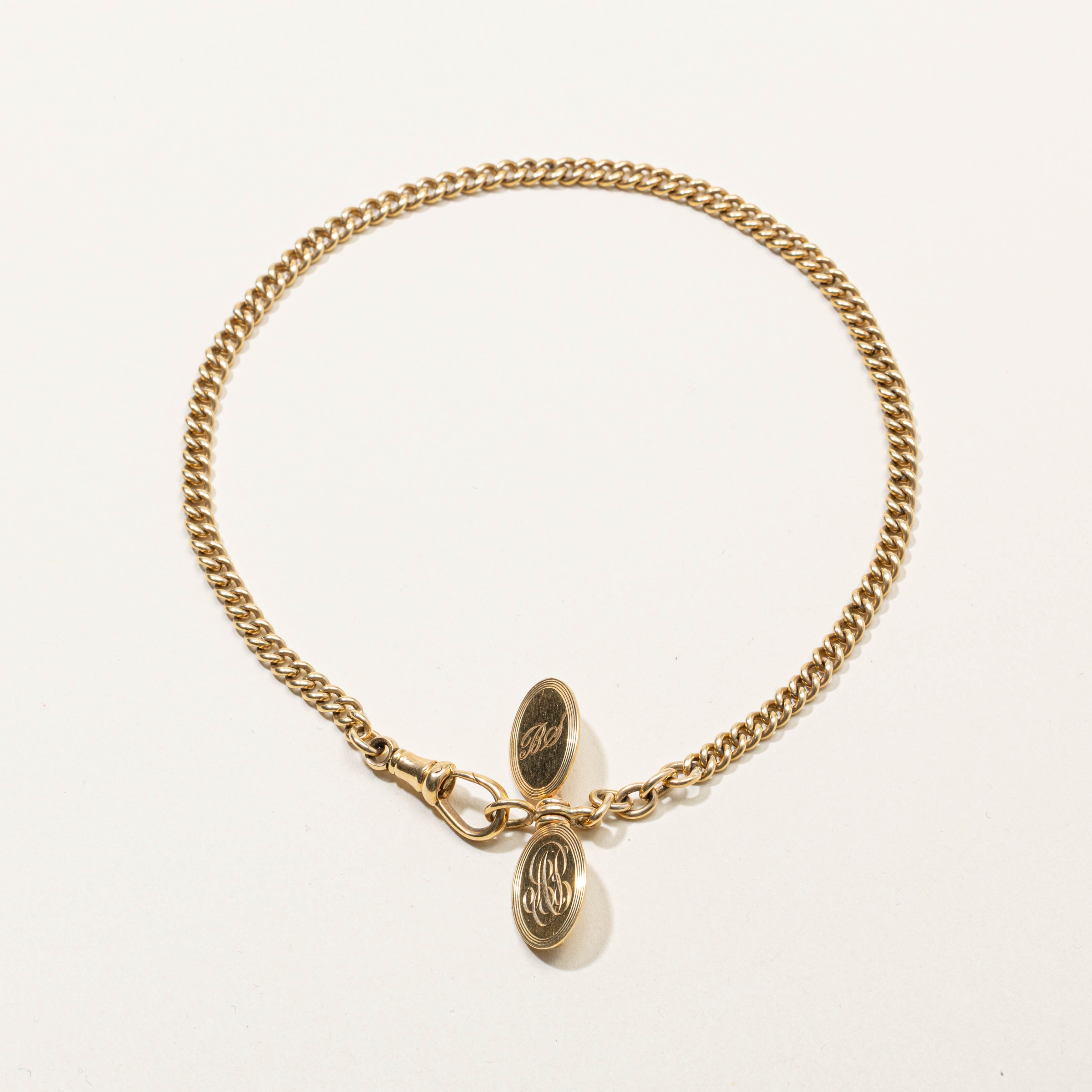 14k Curb Link Watch Chain | 12.5"